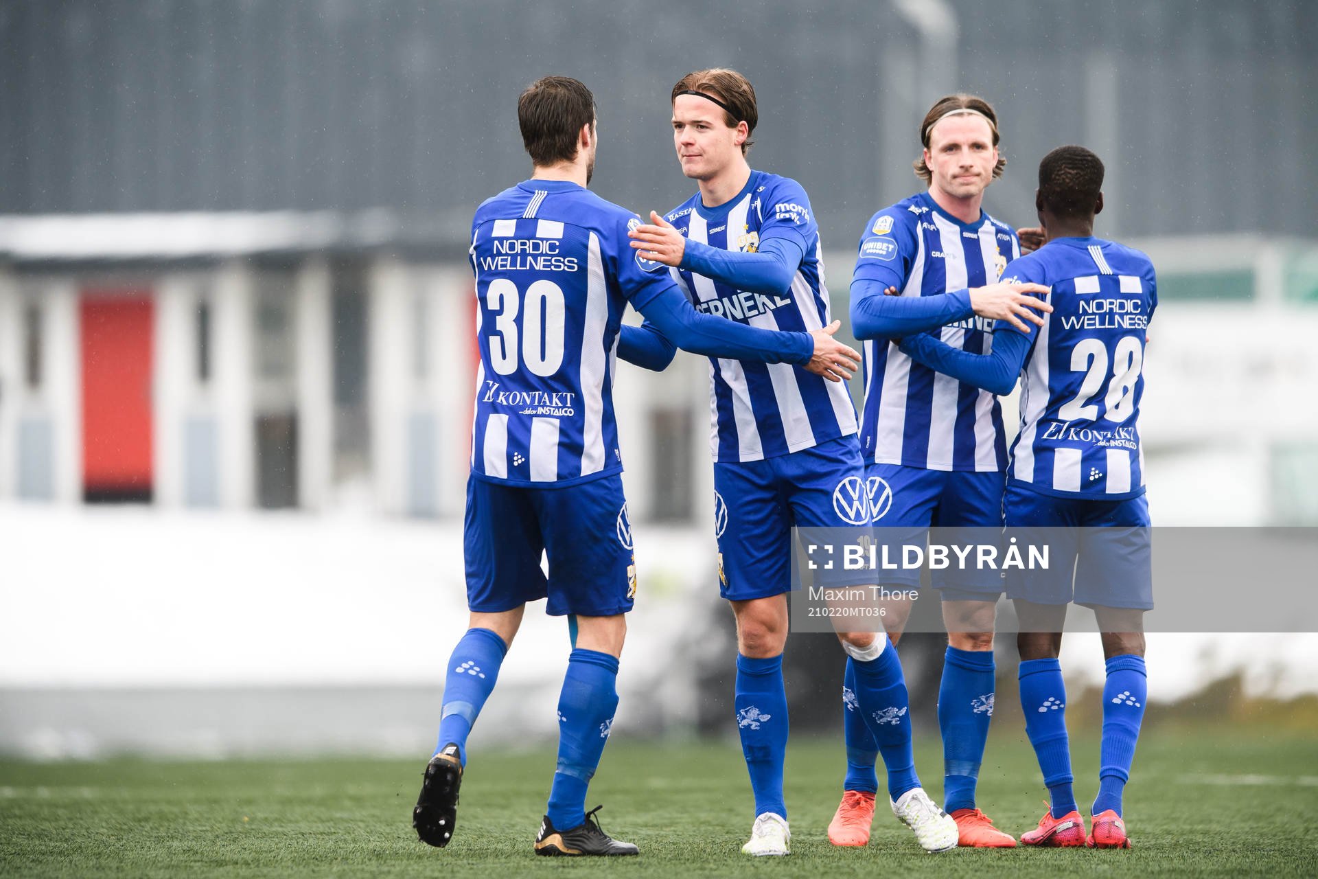 IFK Göteborgs August Erlingmark jublar med lagkamrater