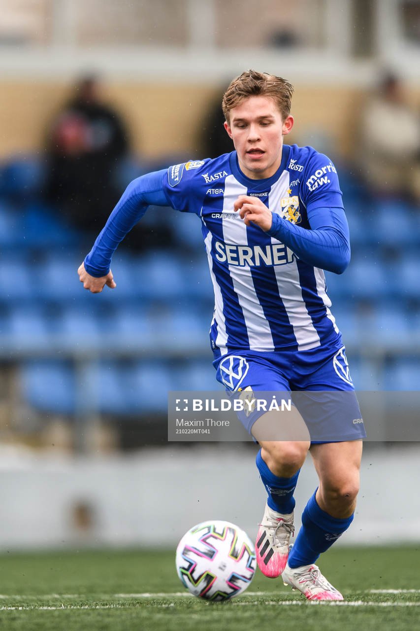 IFK Göteborgs Isak Dahlqvist fotbollsmatchen i Svenska