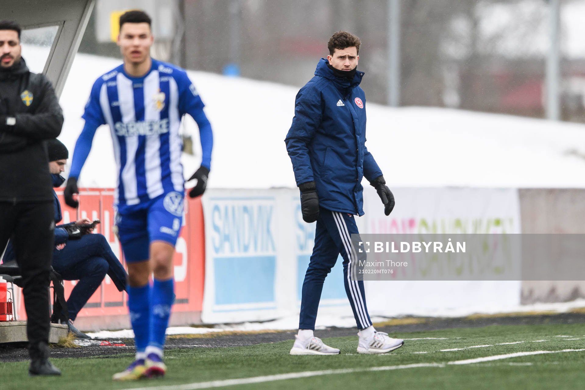 Sandvikens tränare Martin Falk