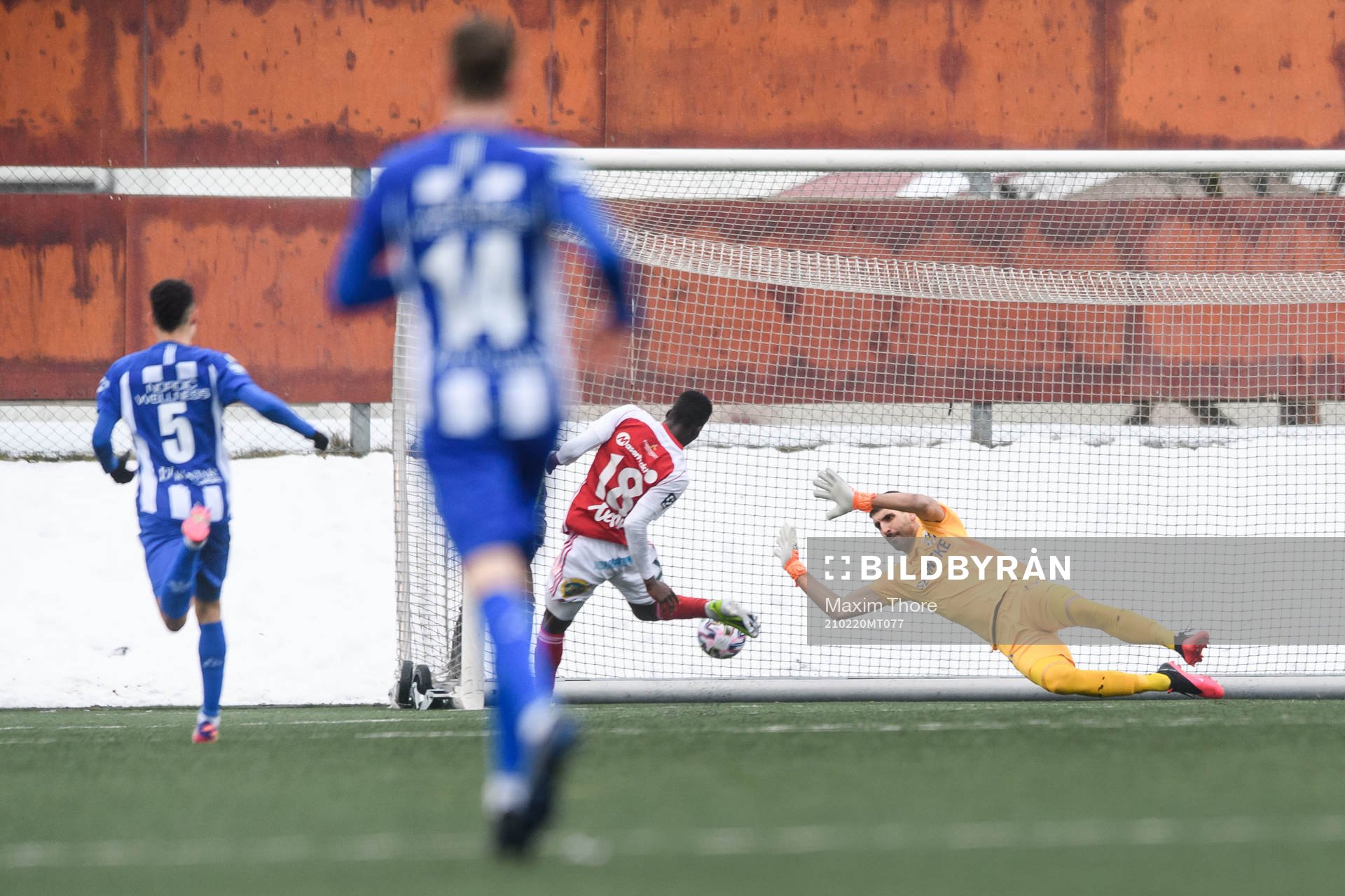 Sandvikens Naeem Mohammed gör 2-1 bakom IFK Göteborgs