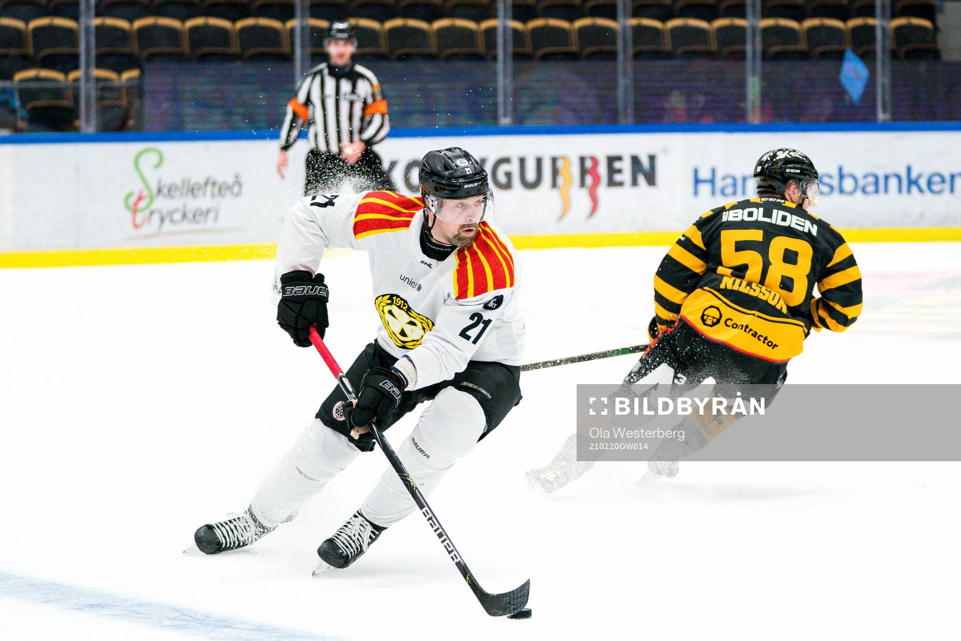 Brynäs Patrik Berglund och Skellefteås Oskar Nilsson