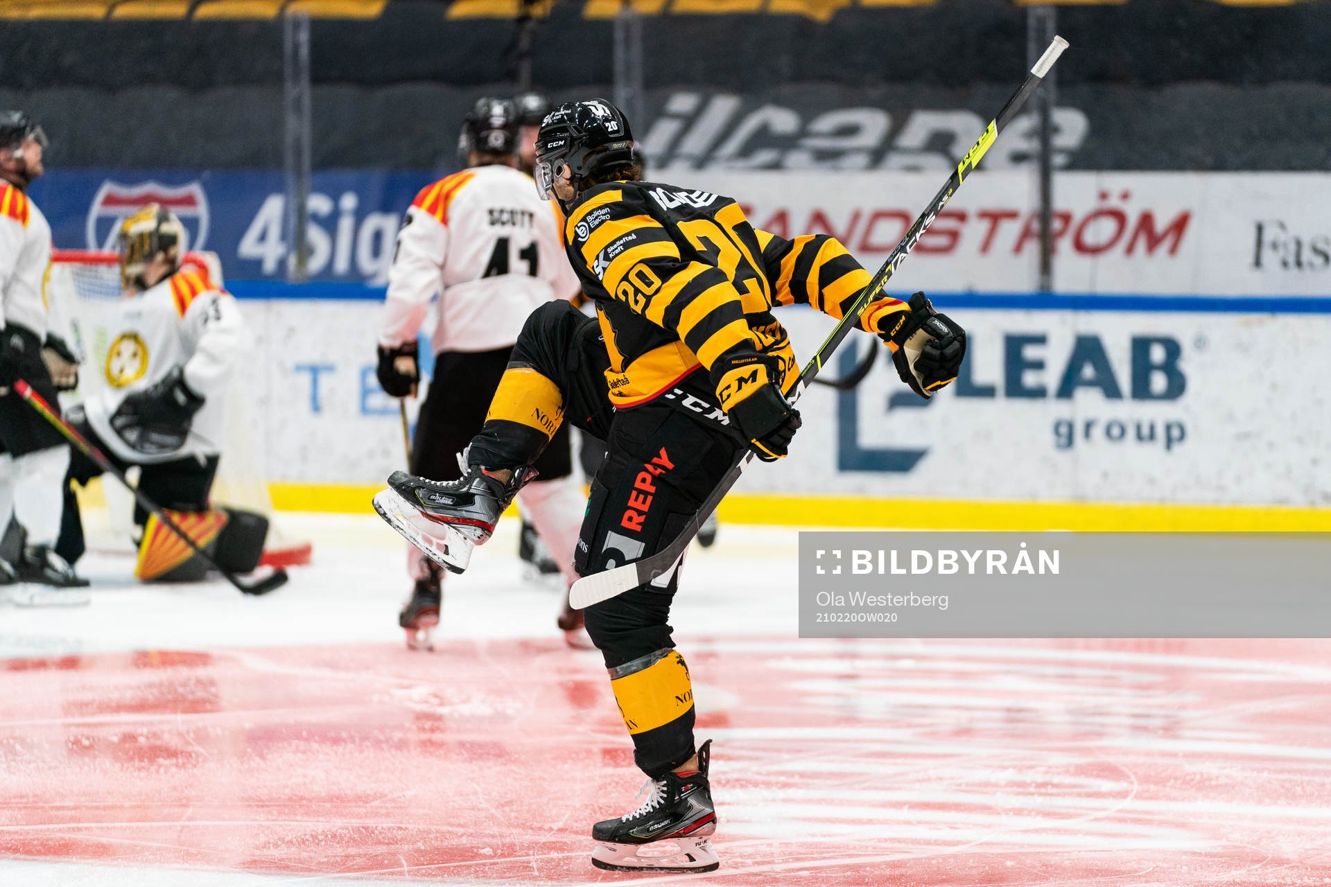 Skellefteås Roland McKeown jublar