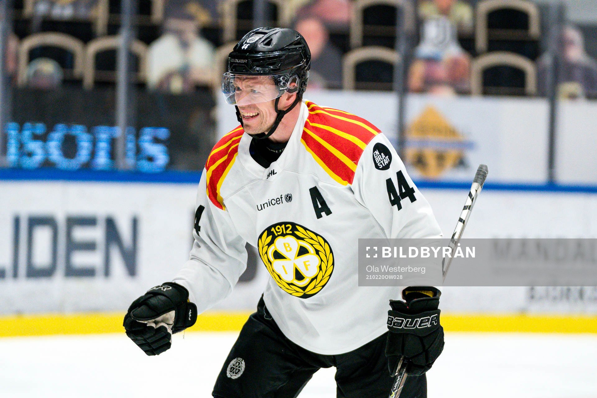 Brynäs Nicklas Danielsson jublar