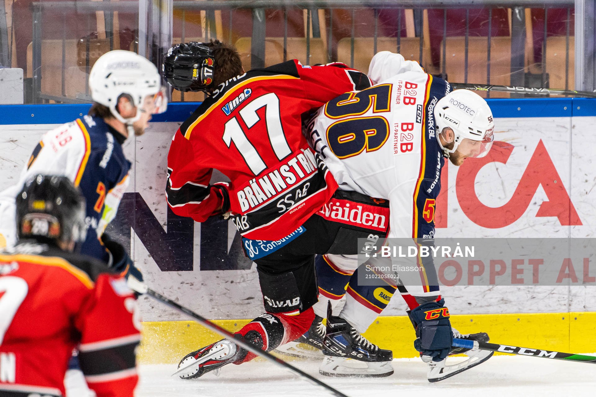 Luleås Isac Brännström och Djurgårdens Robin Norell