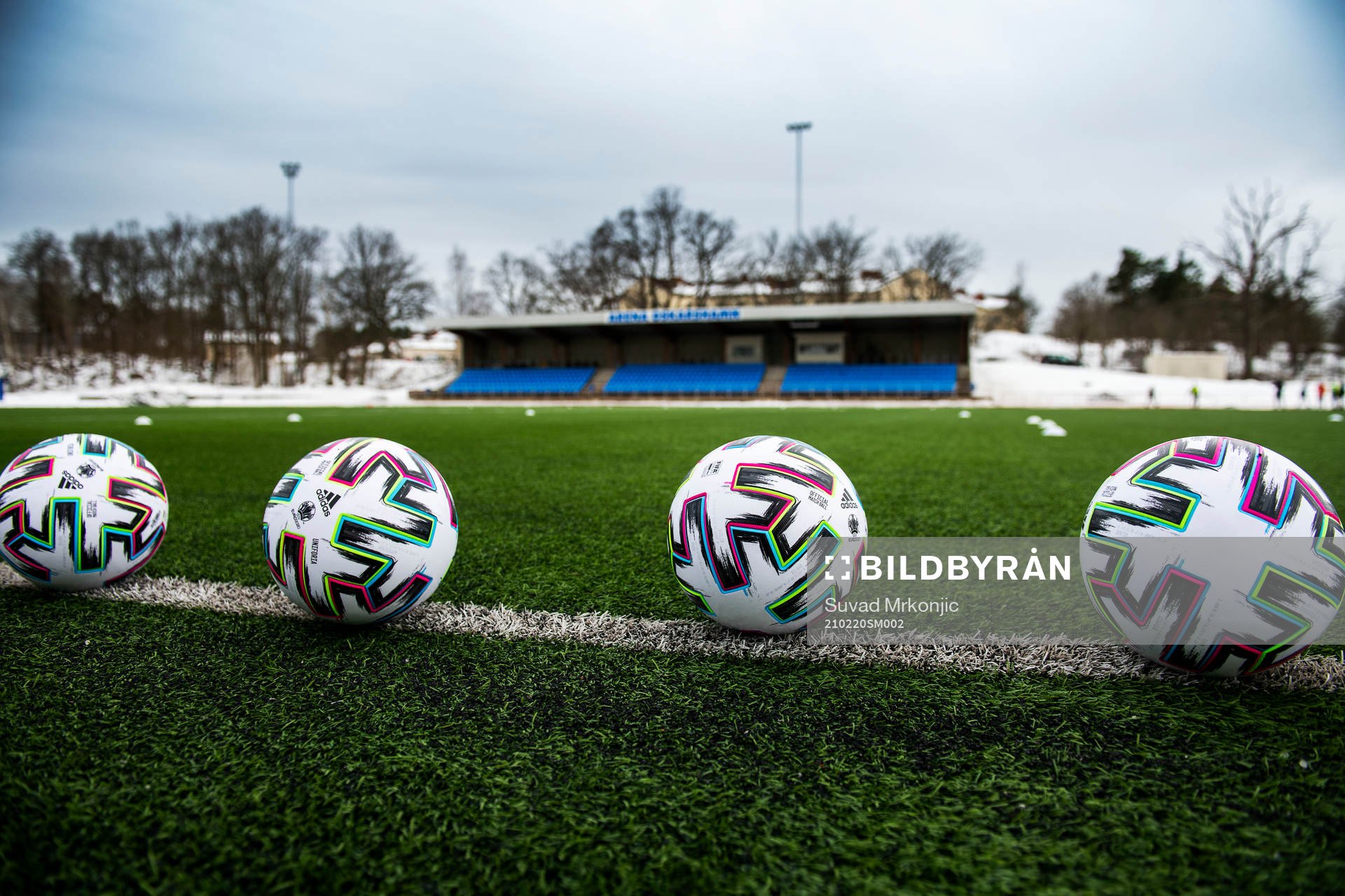 Fotbollar på Arena Oskarshamn