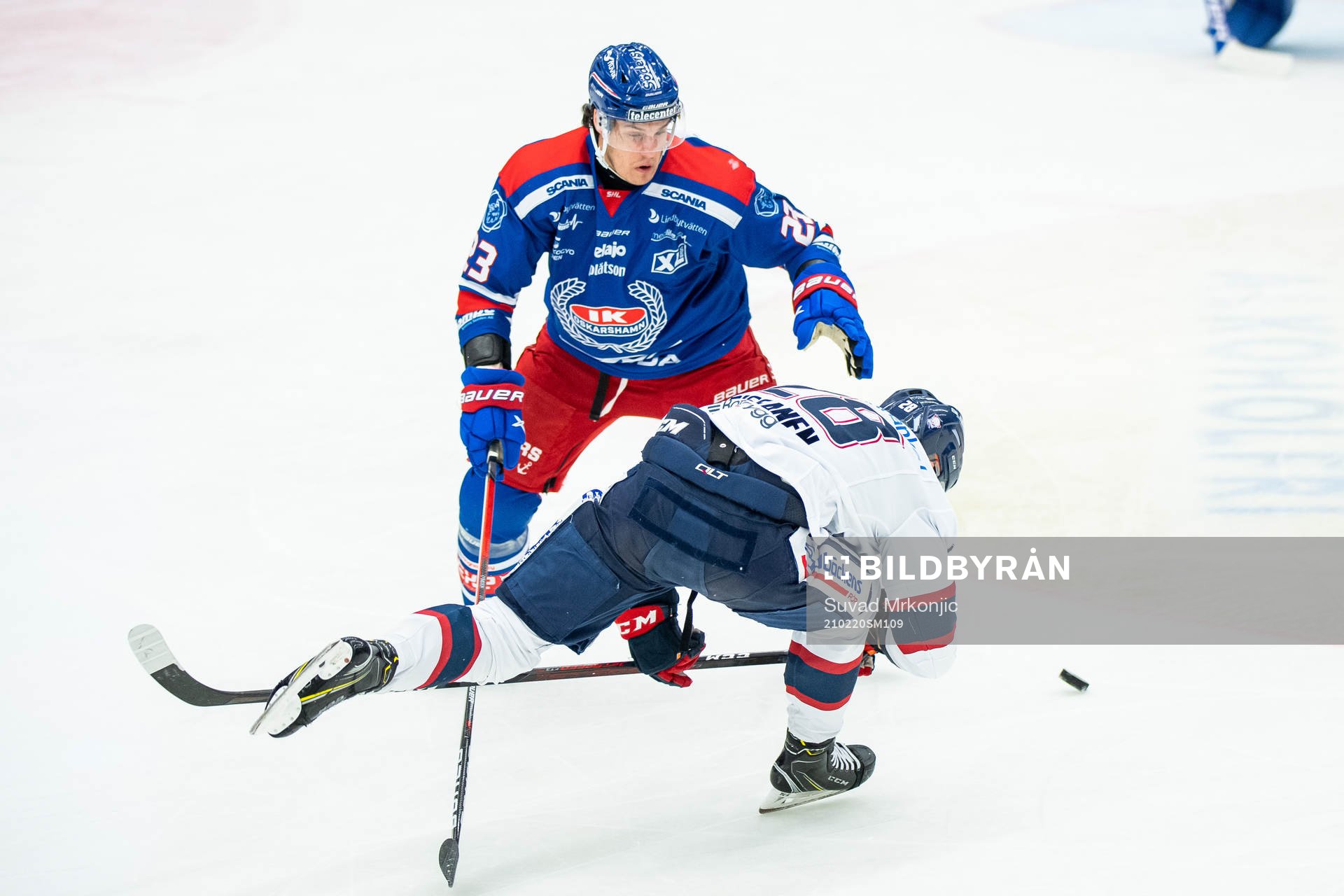 Oskarshamns Andrew O´Brien och Linköpings Jaakko Rissanen