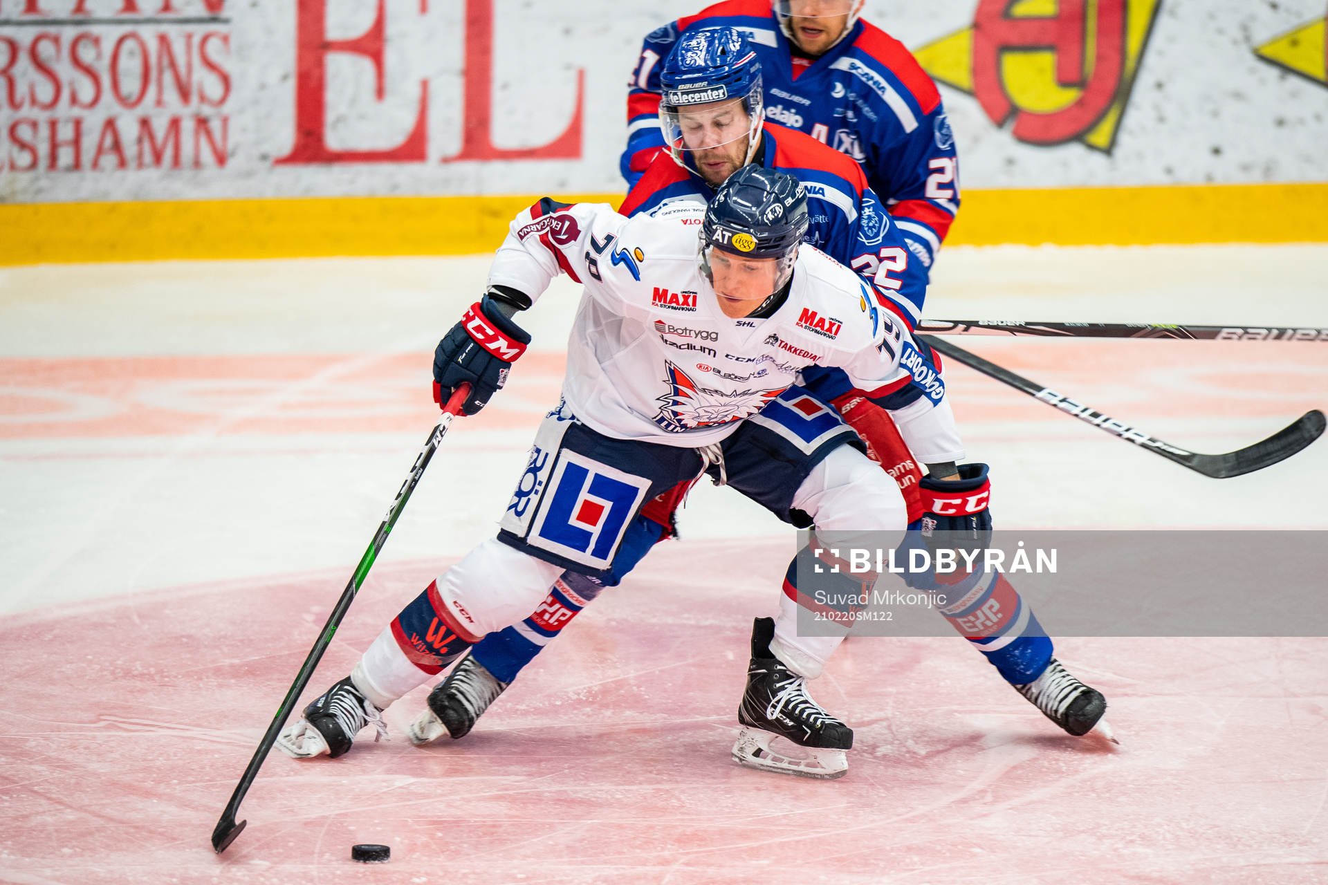 Oskarshamns Markus Modigs och Linköpings Patrik Lundh