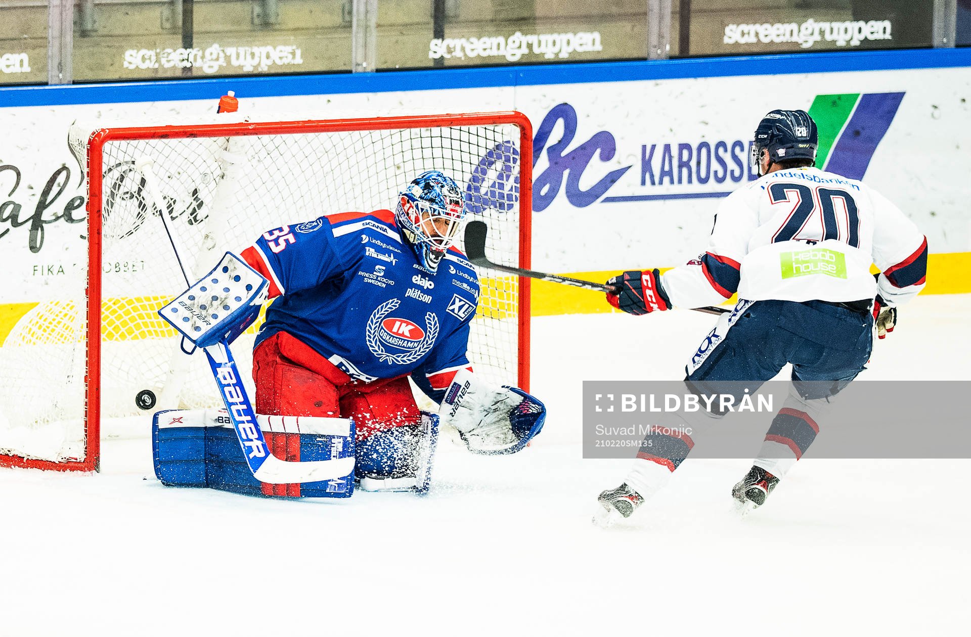 Linköpings Nikola Pasic gör 1-1 bakom Oskarshamns
