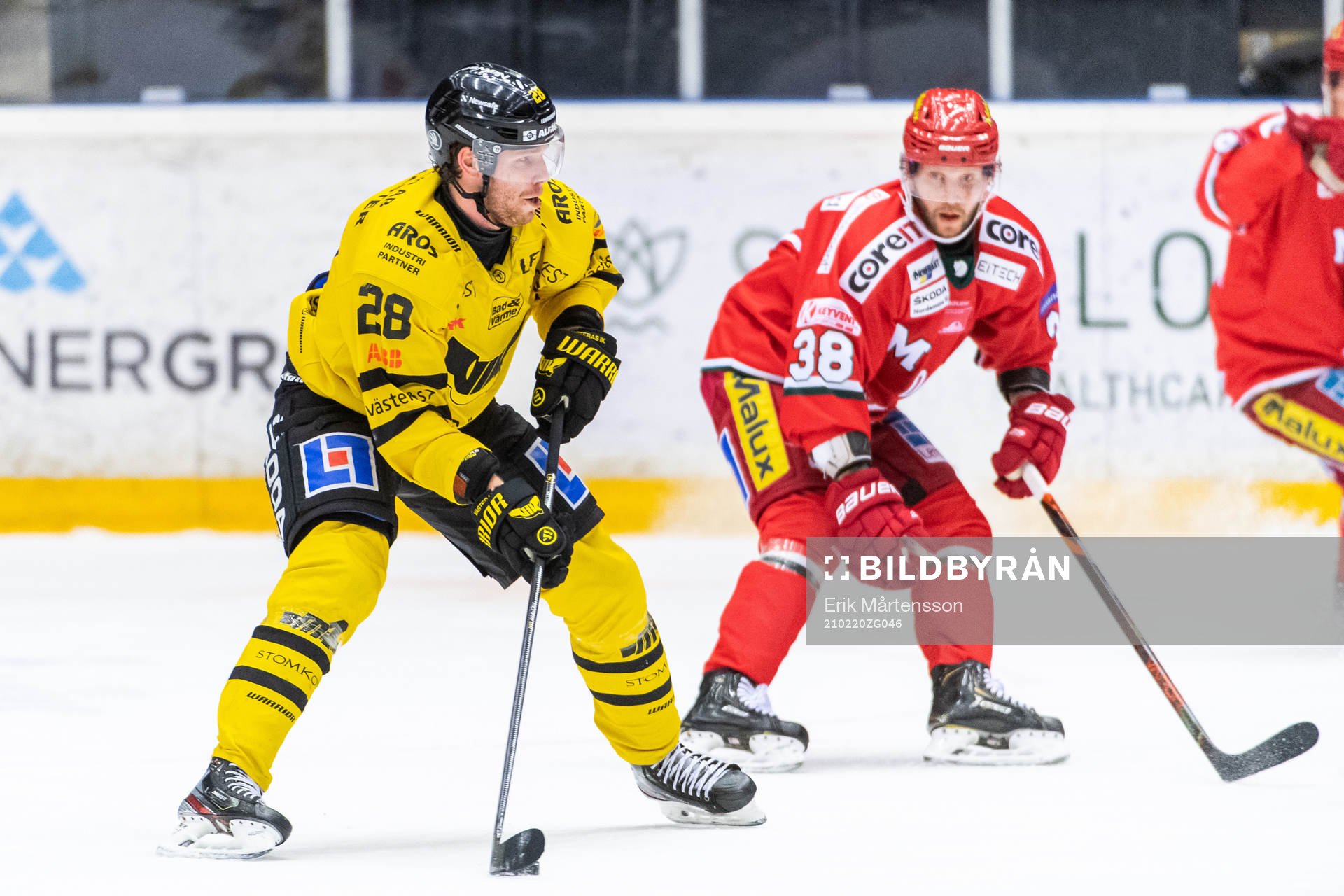 Västerås Lukas Zetterberg och Modos Alexander Ytterell