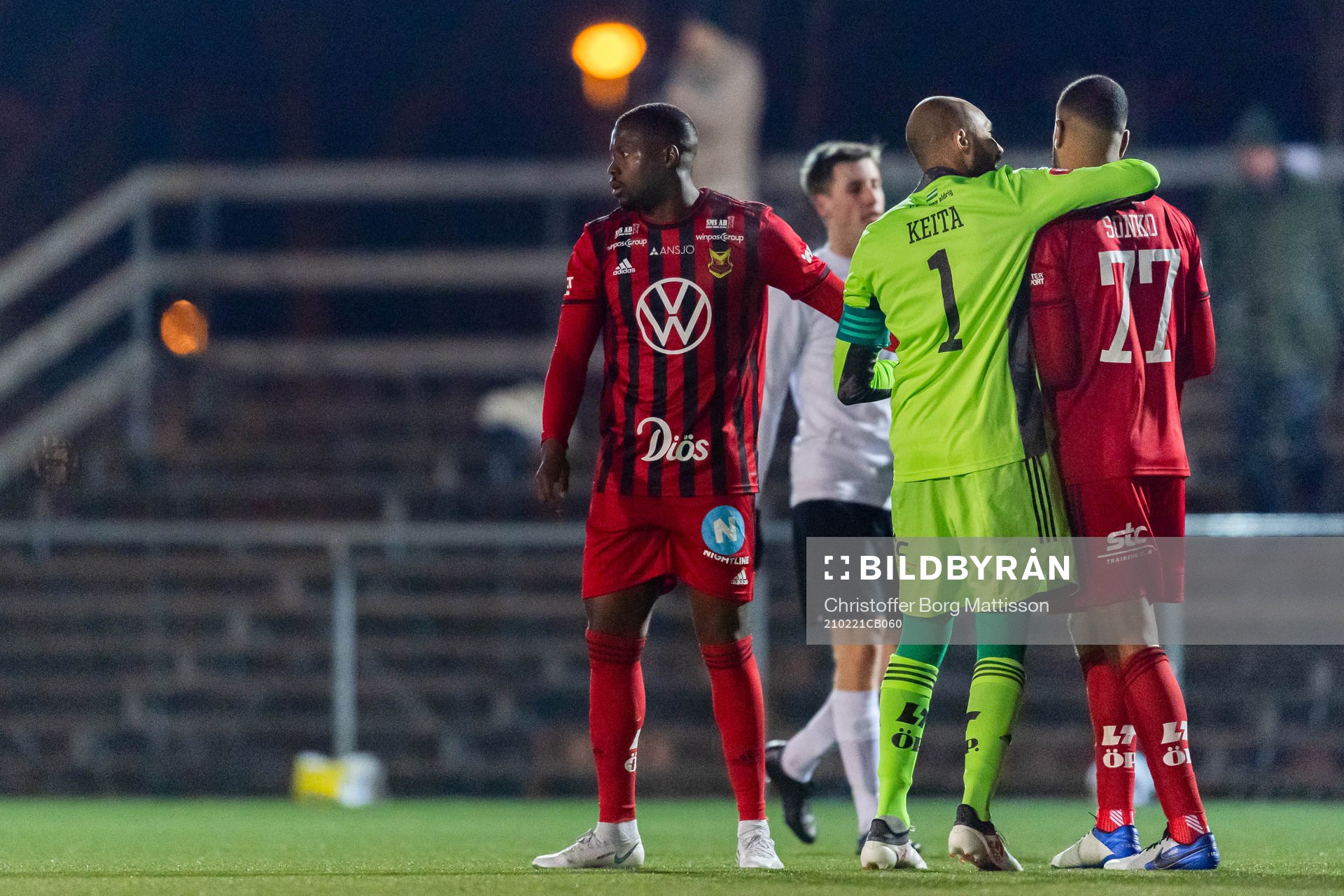 Östersunds målvakt Aly Keita och Noah Sonko Sundberg
