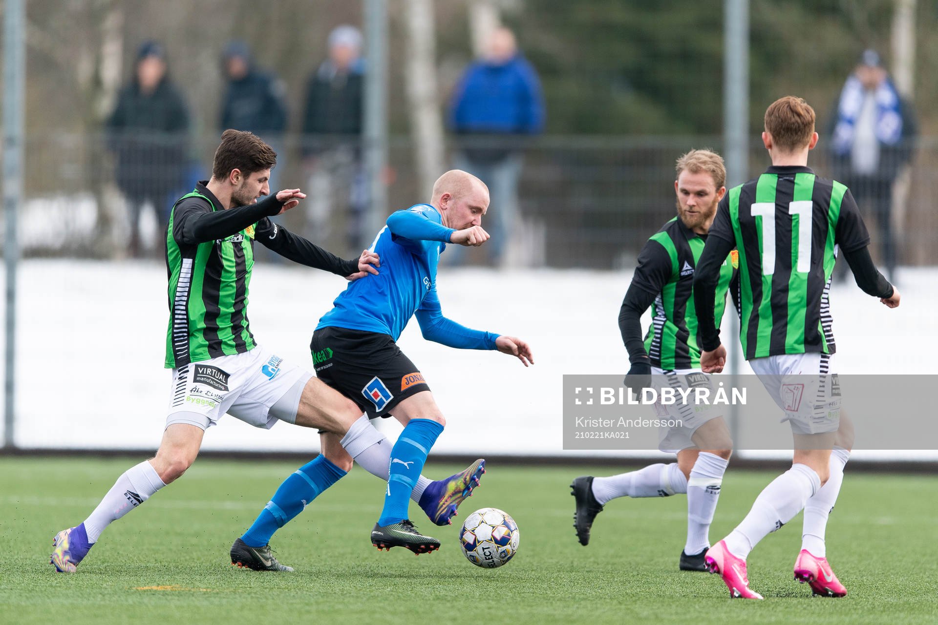 GAIS Adnan Maric och Halmstads Simon Lundevall