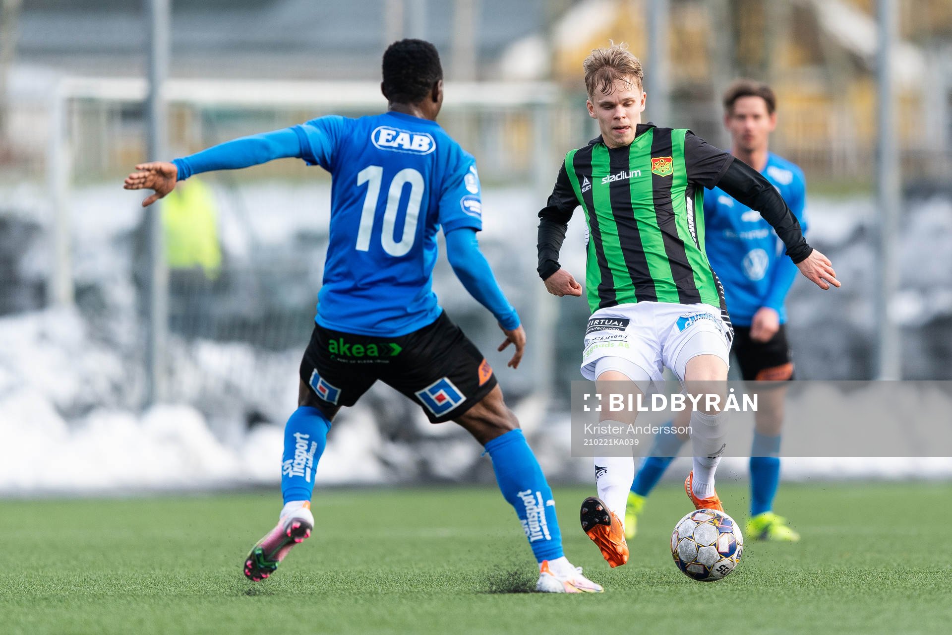 GAIS Viktor Alexandersson under fotbollsmatchen i Svenska Cupen mellan Halmstad och GAIS den 21 februari 2021 i Halmstad. 