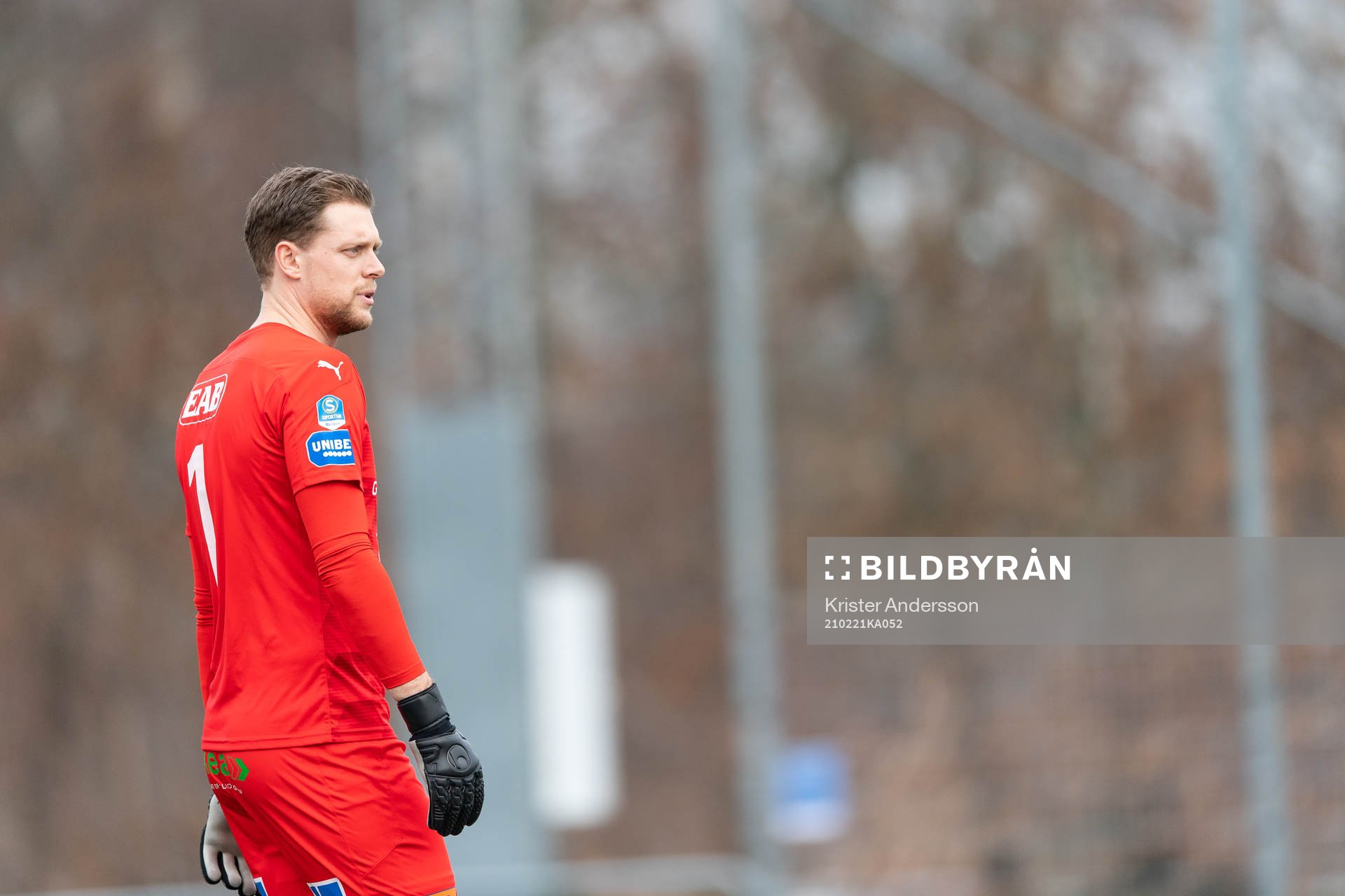 Halmstads målvakt Malkolm Nilsson Säfqvist