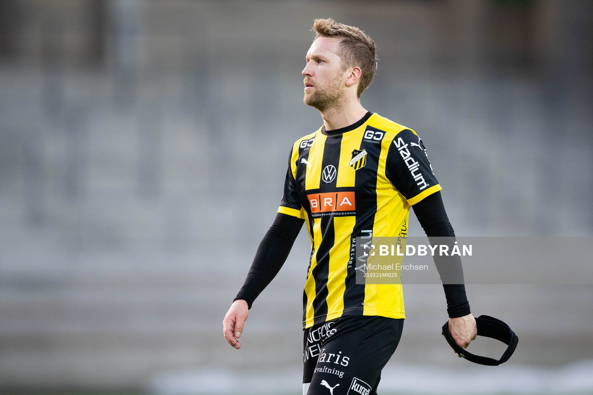 Häckens Rasmus Lindgren efter fotbollsmatchen i Svenska Cupen mellan Häcken och Dalkurd den 21 februari 2021 i Göteborg. 