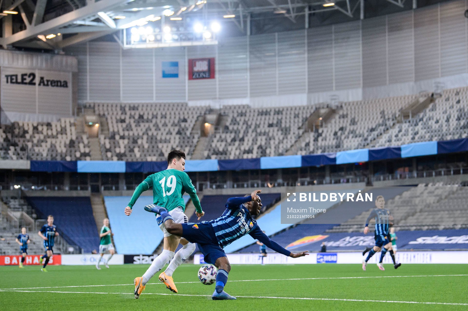 Brages Noa Williams och Djurgårdens Edward Chilufya
