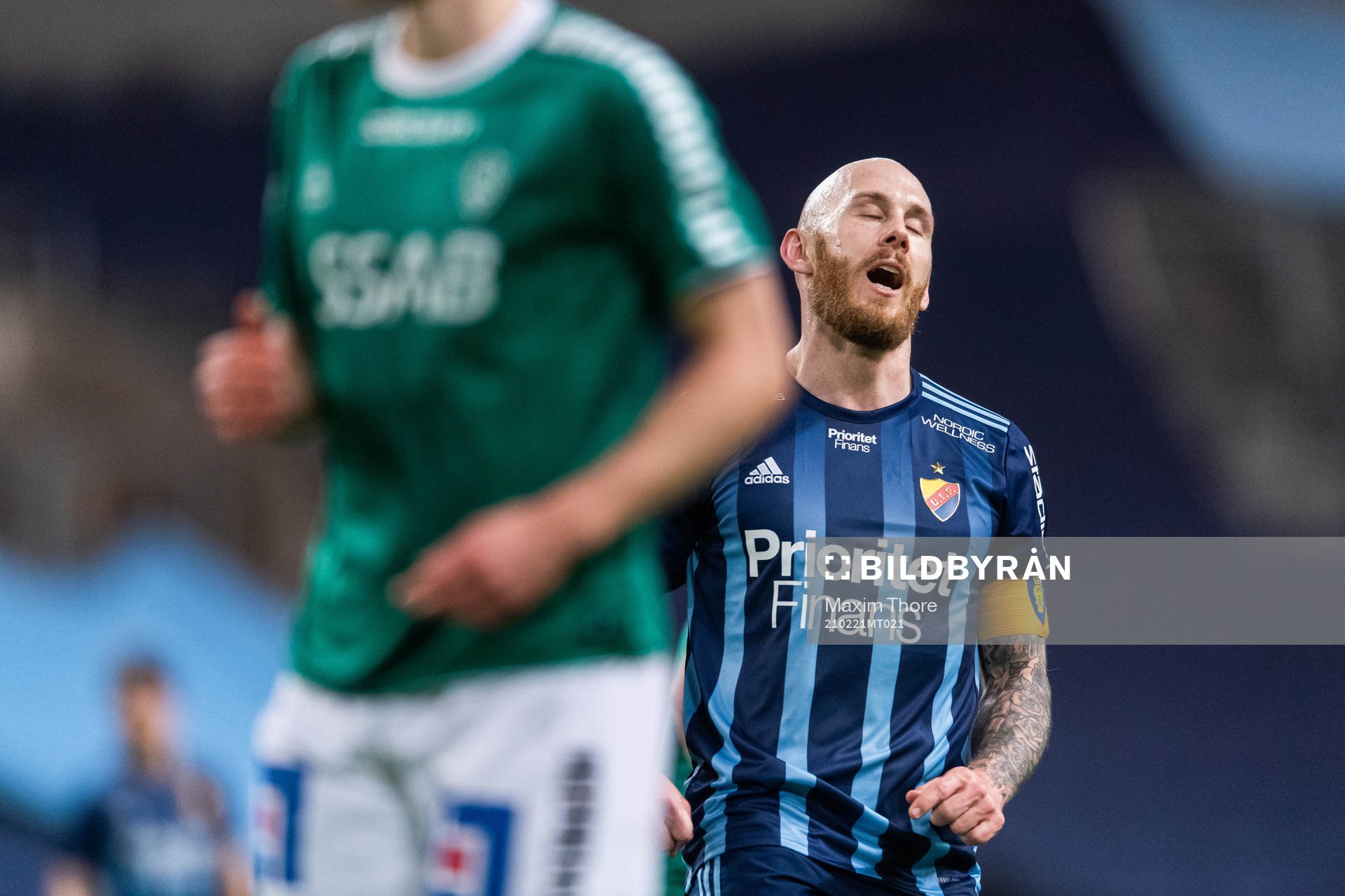 Djurgårdens Magnus Eriksson deppar