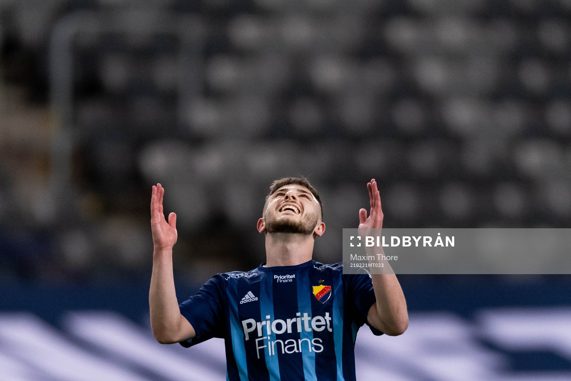 Djurgårdens Albion Ademi deppar
