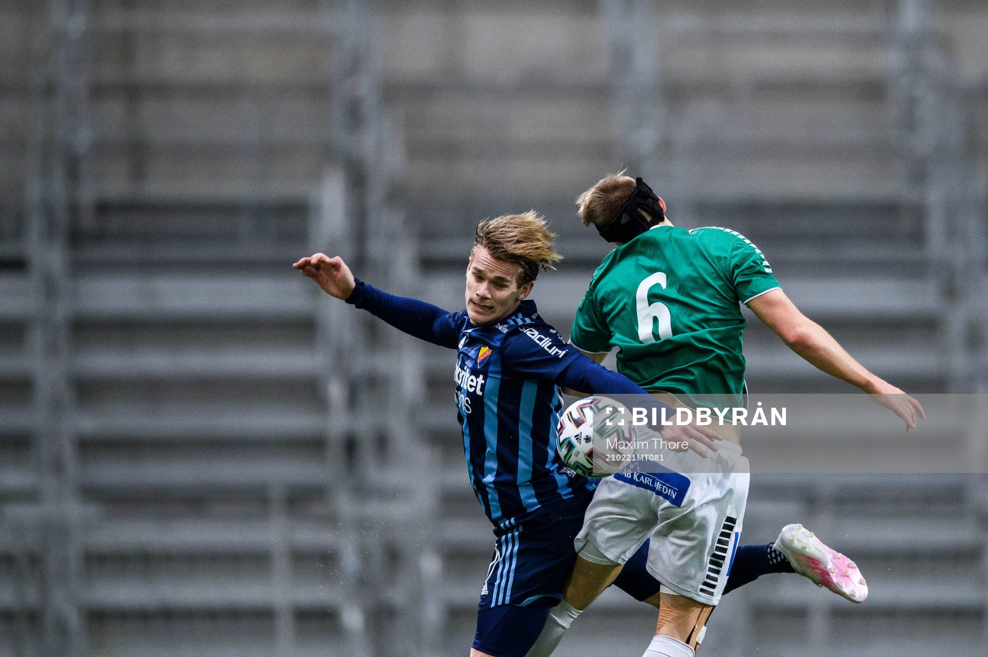 Djurgårdens Hampus Finndell och Brages Bjarni Mark