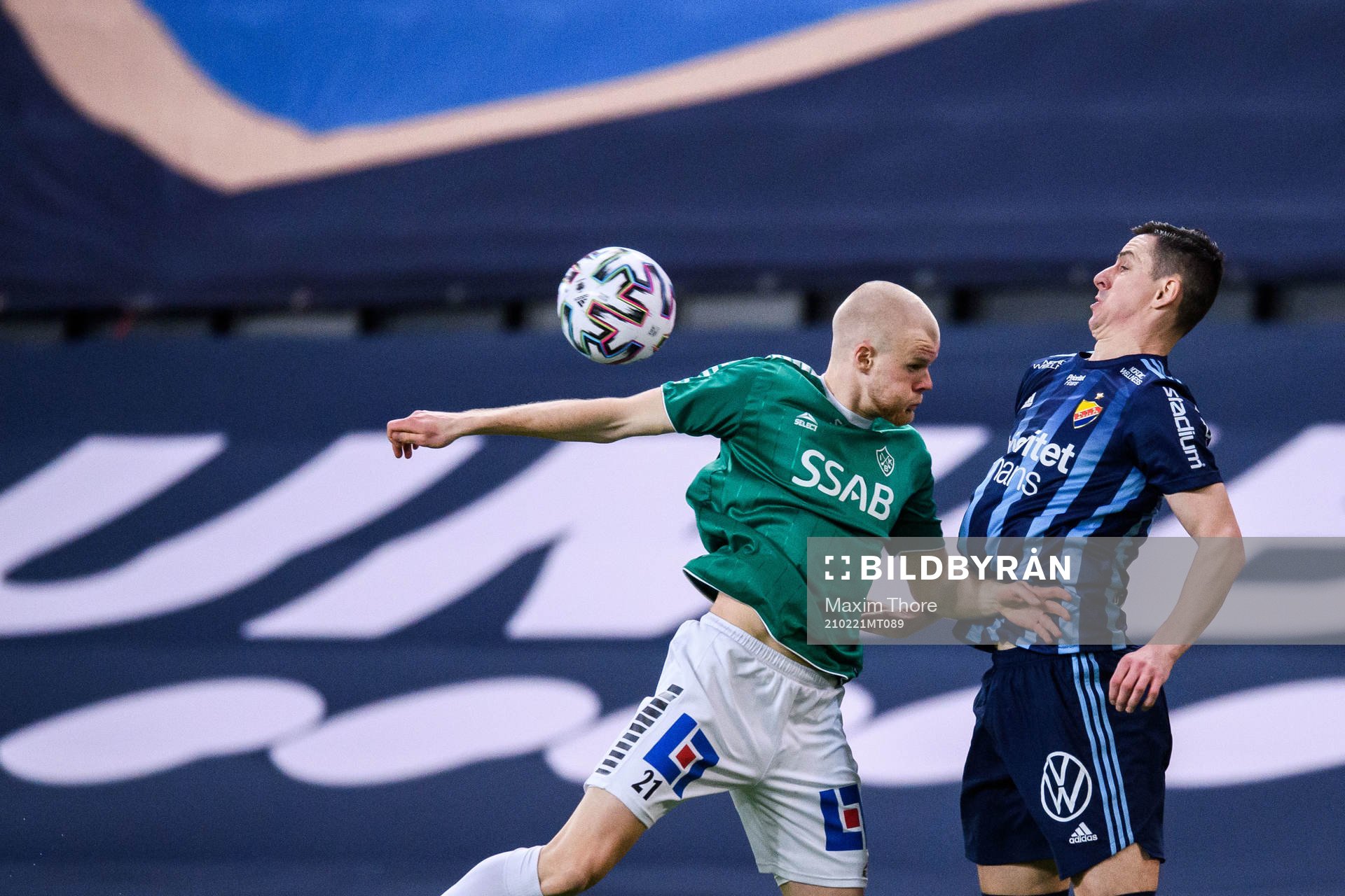 Brages Lukas Hiltunen och Djurgårdens Haris Radetinac