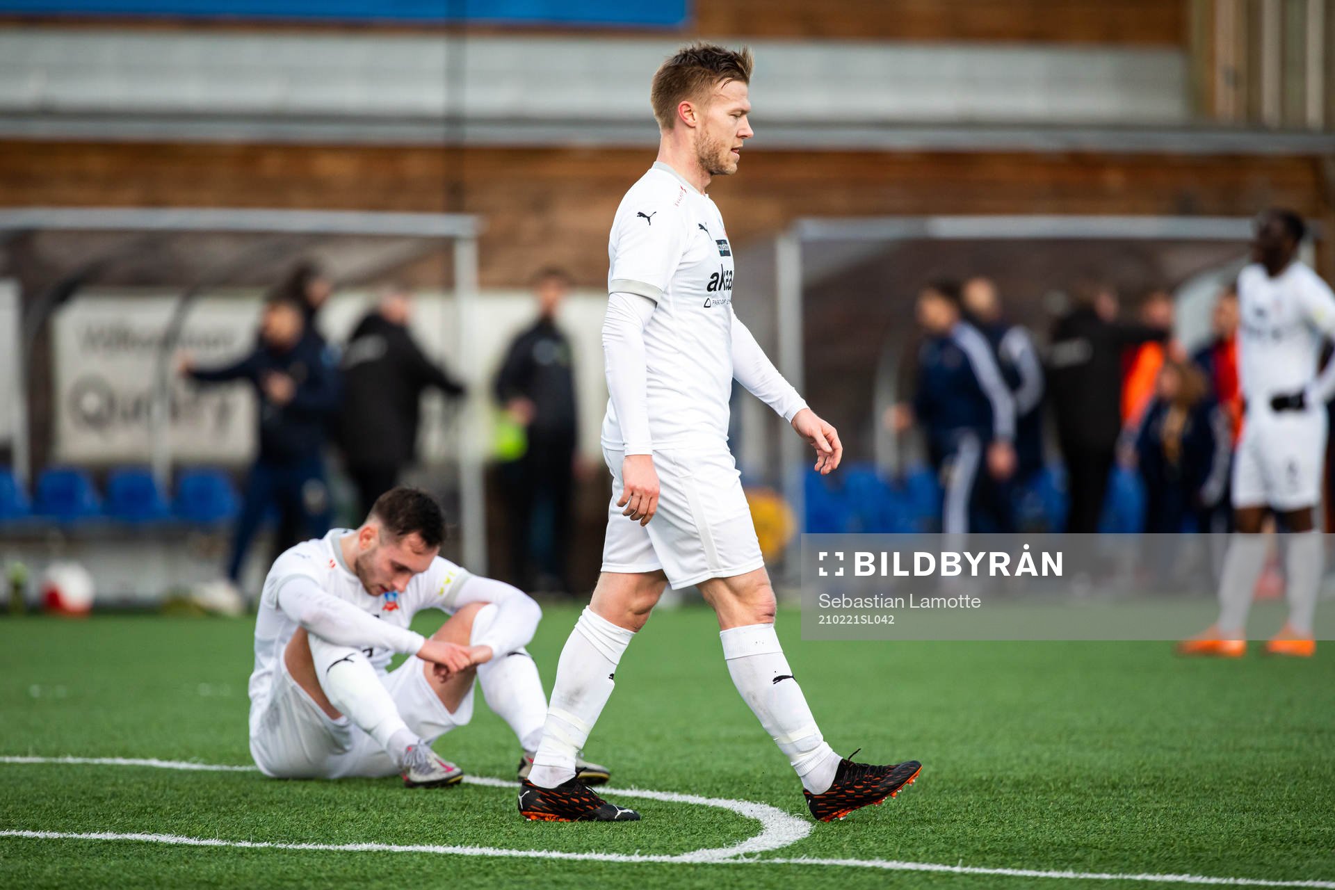 Helsingborgs Andreas Landgren och Vladislav Kreida deppar