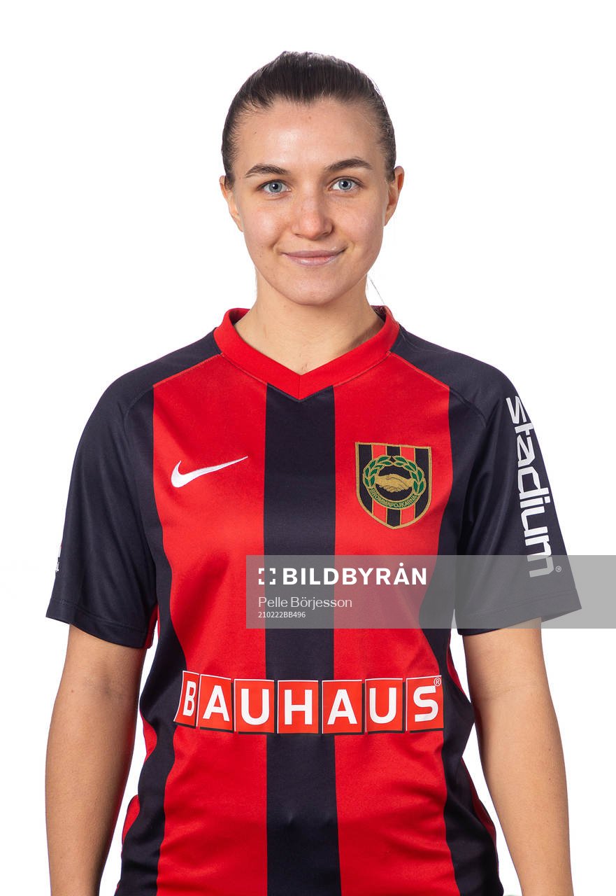 Brommapojkarnas Mathilda Lindström poserar för ett porträtt den 22 februari 2021 i Stockholm.