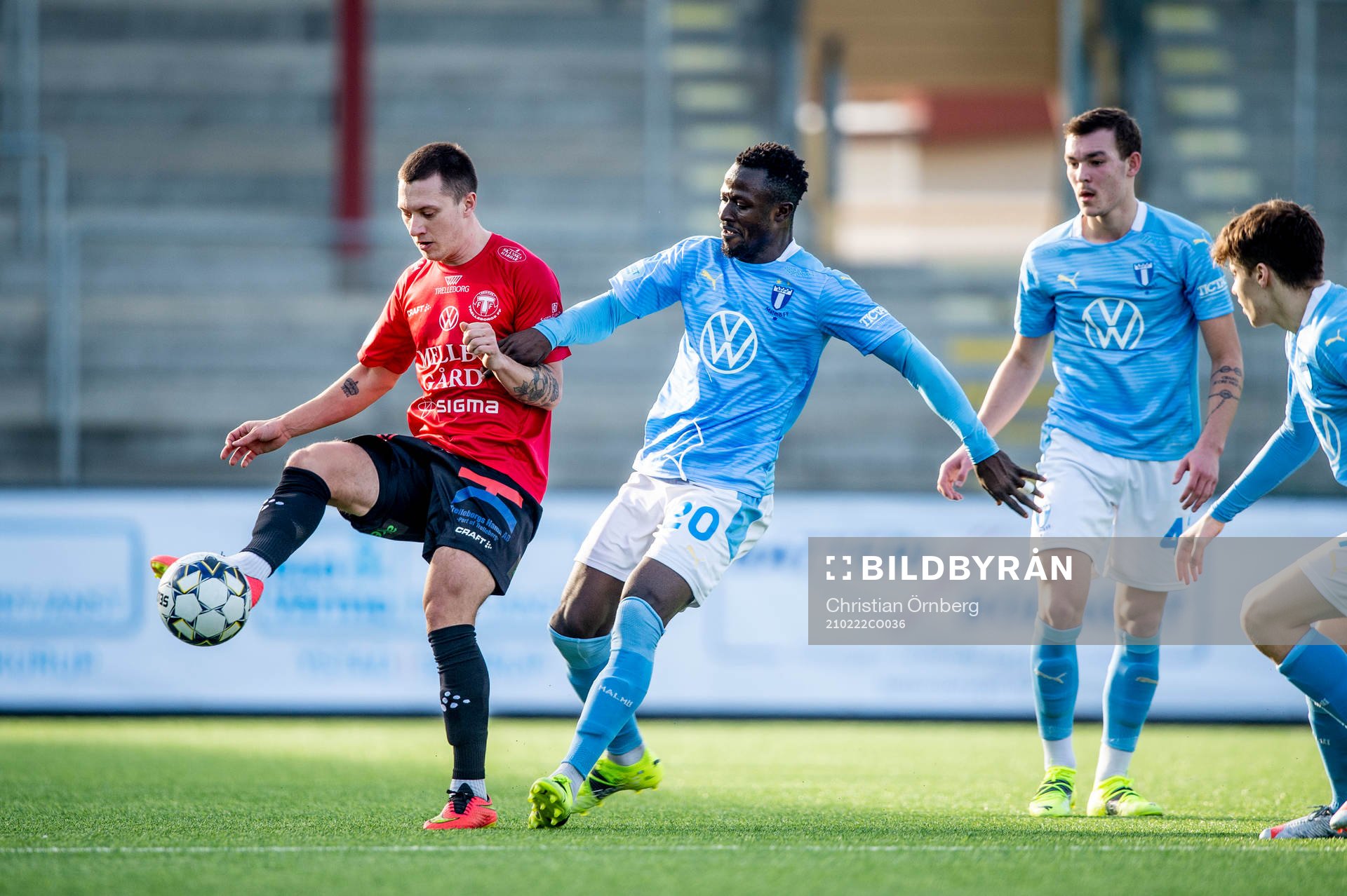 Trelleborgs målvakt Merlin Nuhanovic Malmö FFs Bonke