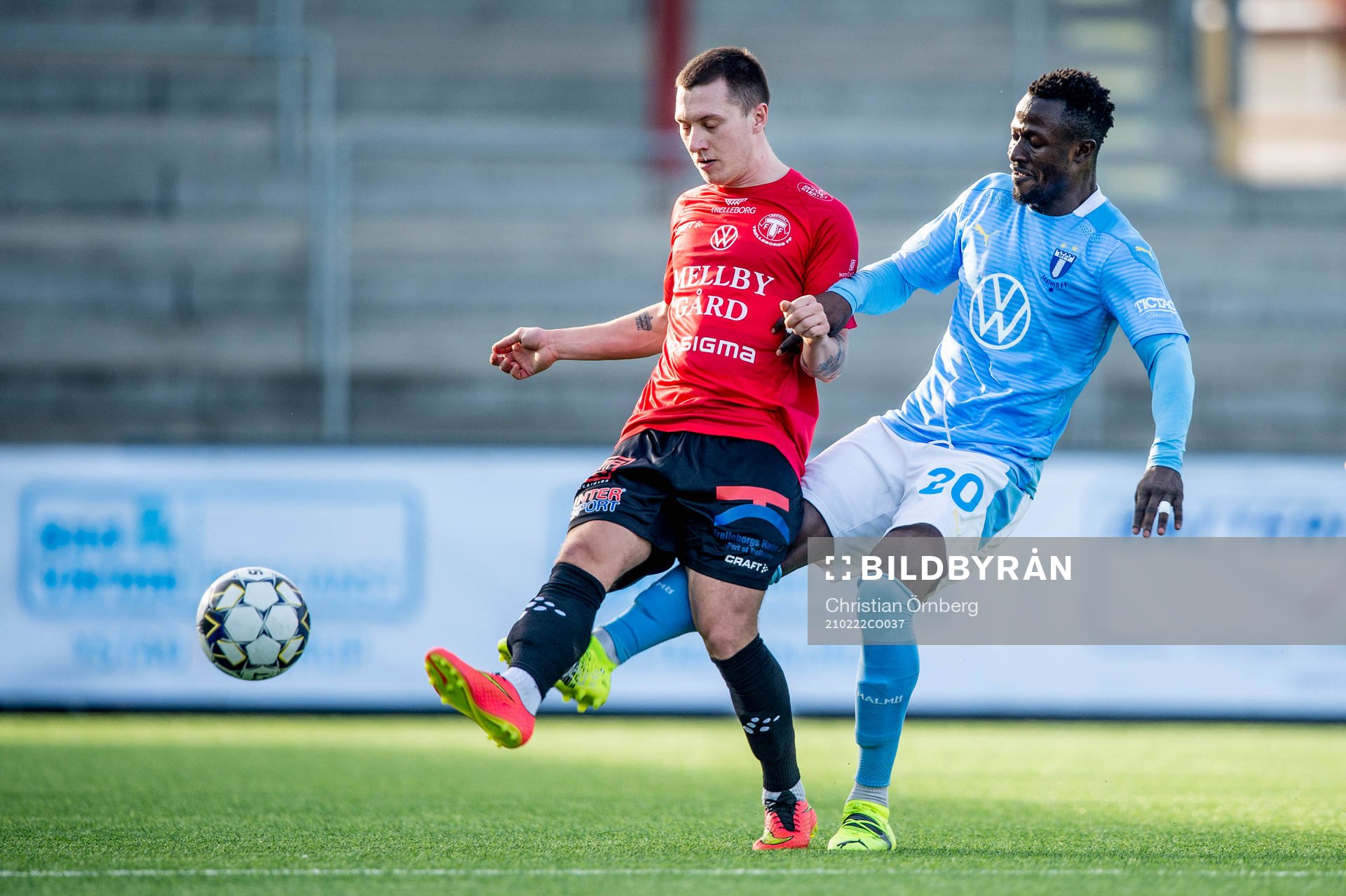 Trelleborgs målvakt Merlin Nuhanovic Malmö FFs Bonke