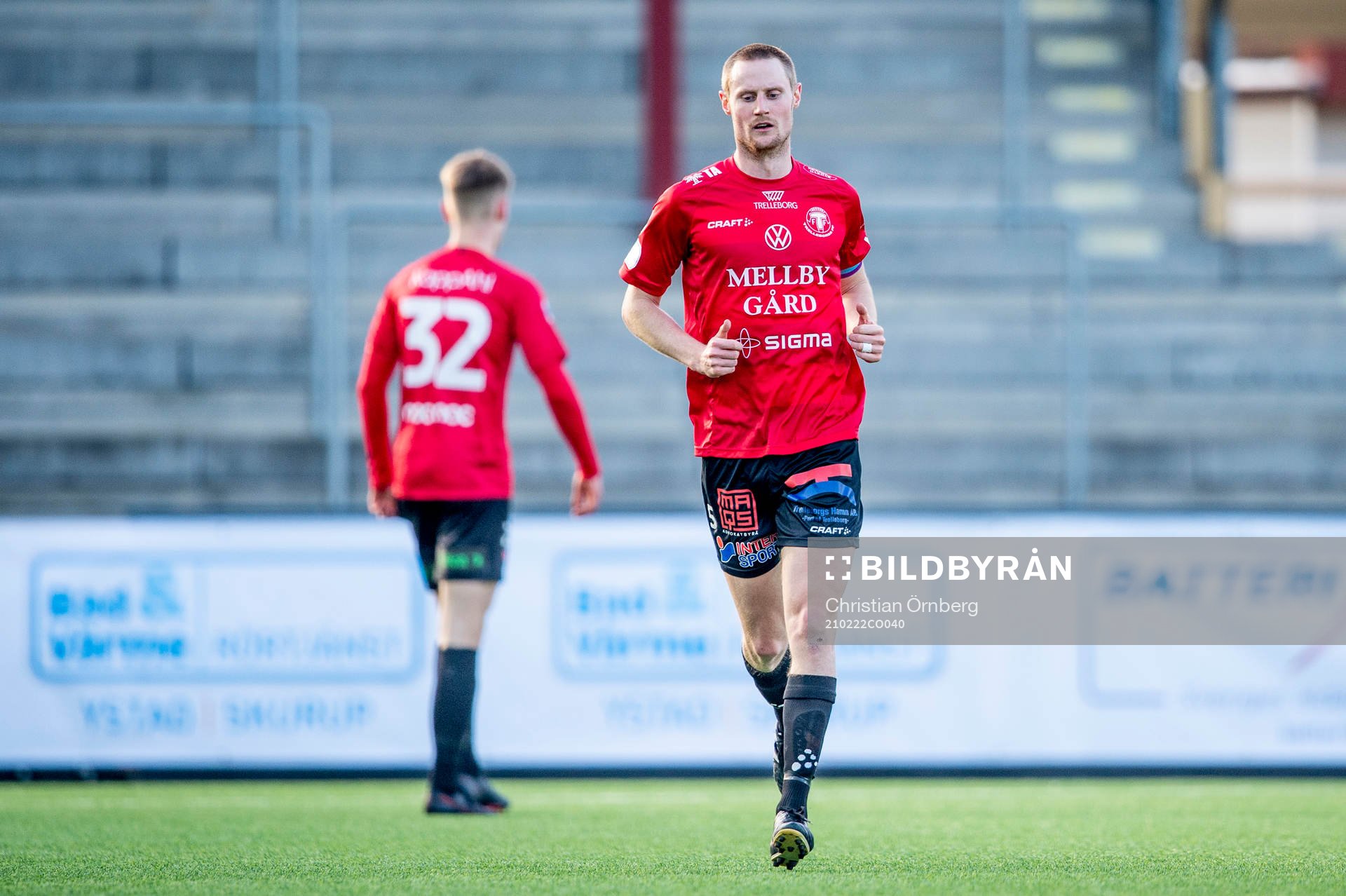 Trelleborgs Anton Tideman och Lukas Minter Wettergren deppar