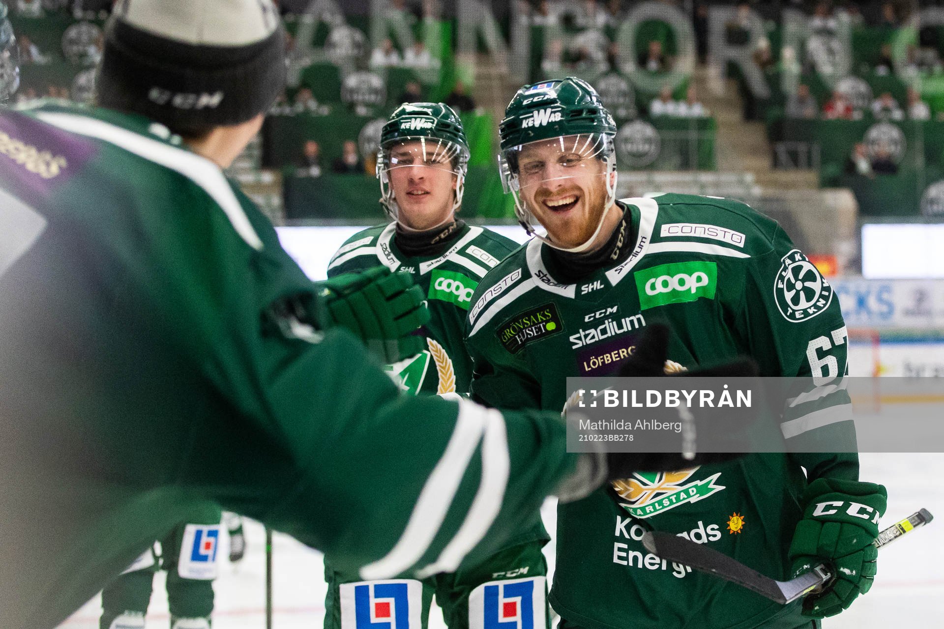 Färjestads Pontus Widerström jublar