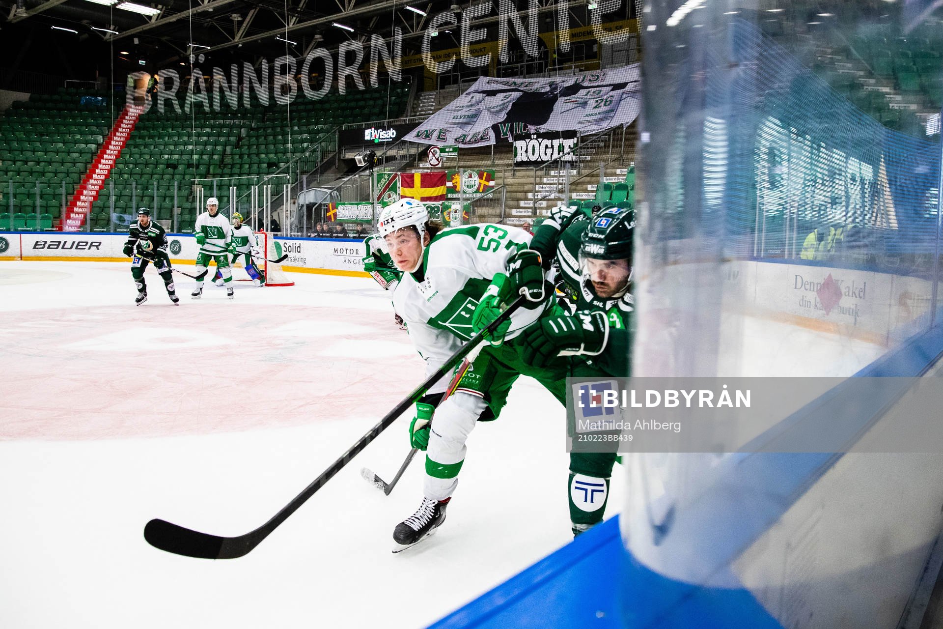 Rögles Moritz Seider och Färjestads Martin Johansson