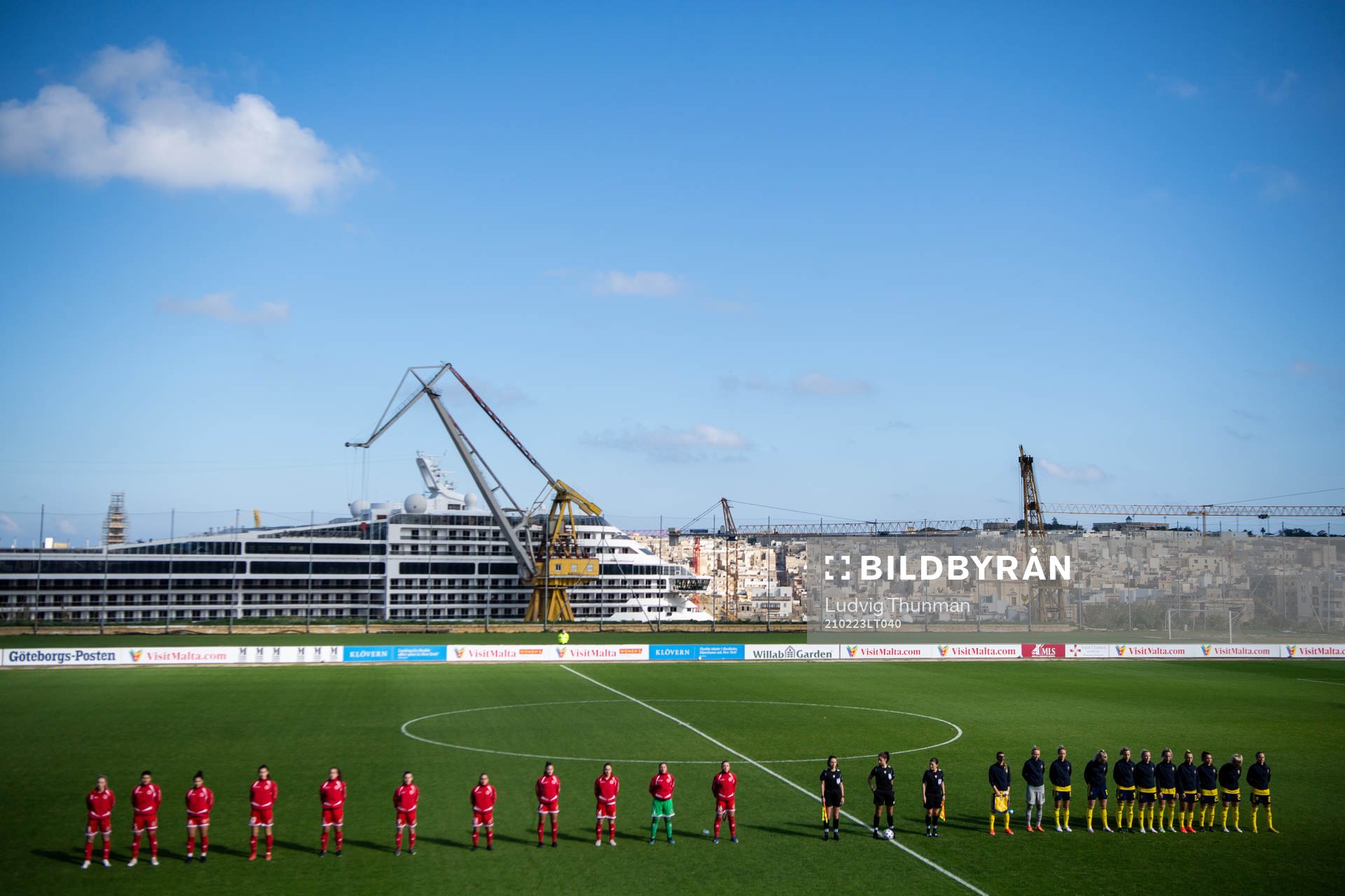 Players of Malta and Sweden