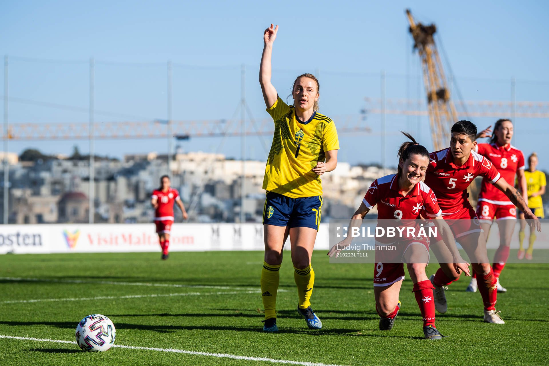 Mimmi Larsson of Sweden and Alishia Sultana of Malta
