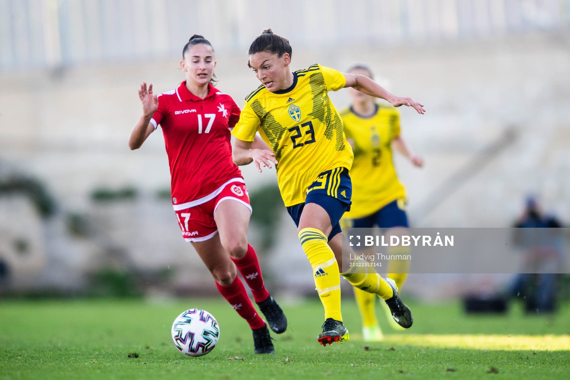Brenda Borg of Malta and Johanna Rytting Kaneryd of Sweden