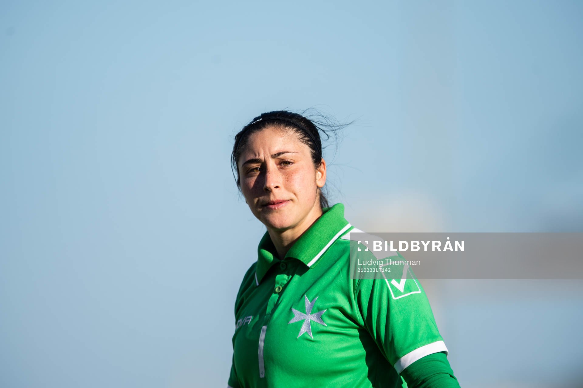 goalkeeper Janice Xuereb of Malta