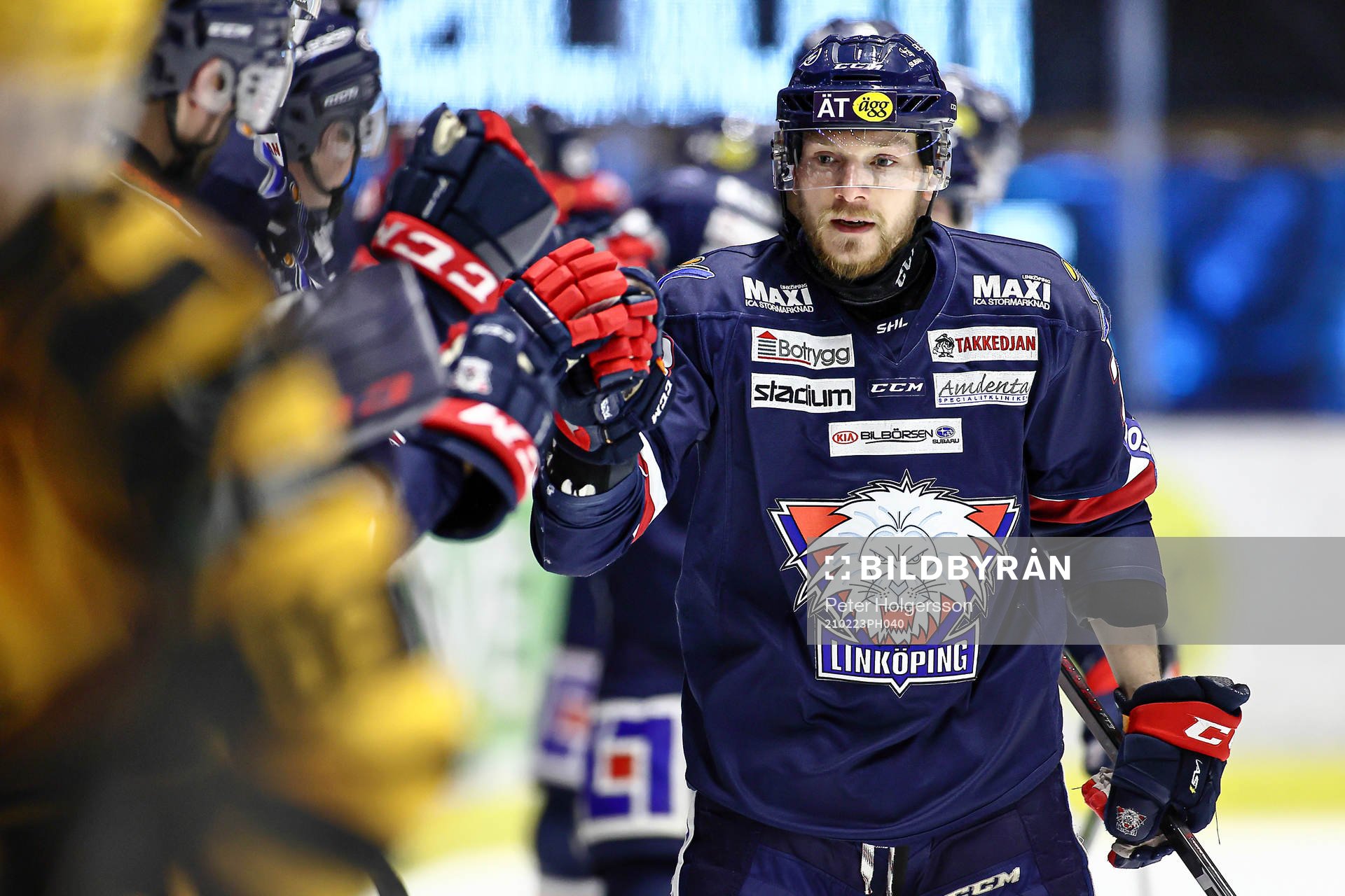 Linköpings Jaakko Rissanen jublar