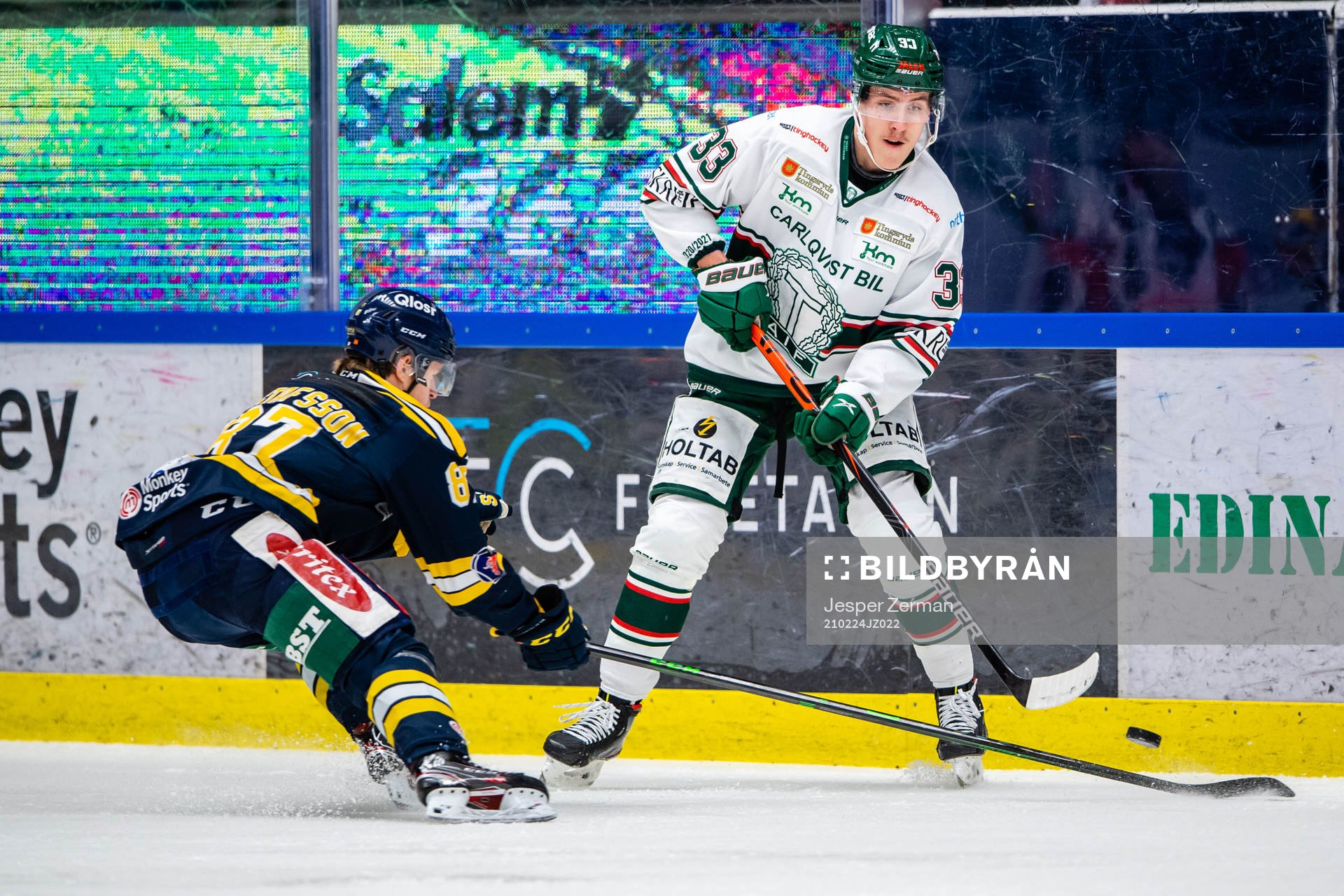 Södertäljes Hugo Gustafsson och Tingsryds Felix Olsson