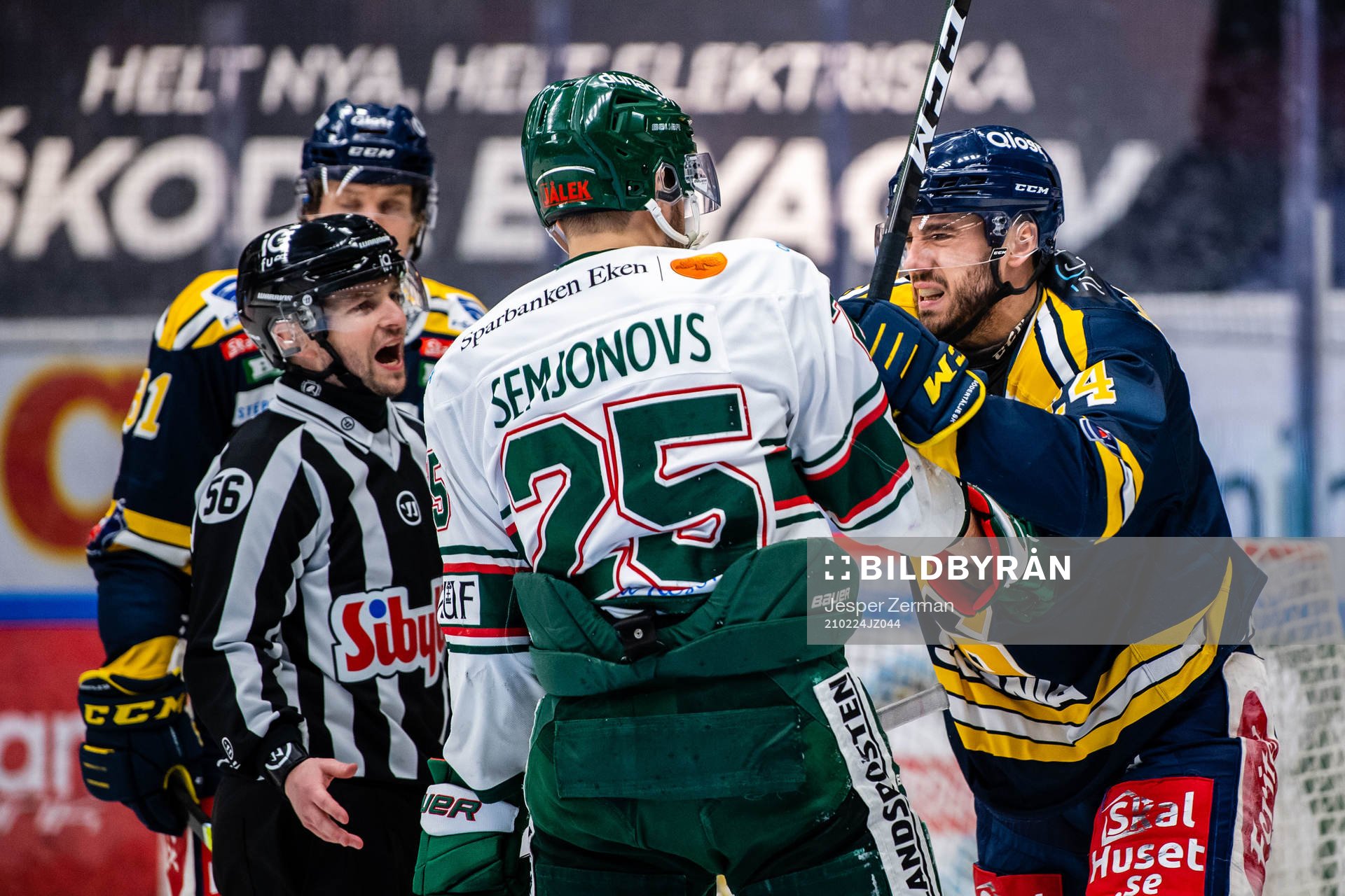 Tingsryds Roman Semjonovs och Södertäljes Jacob Dahlström