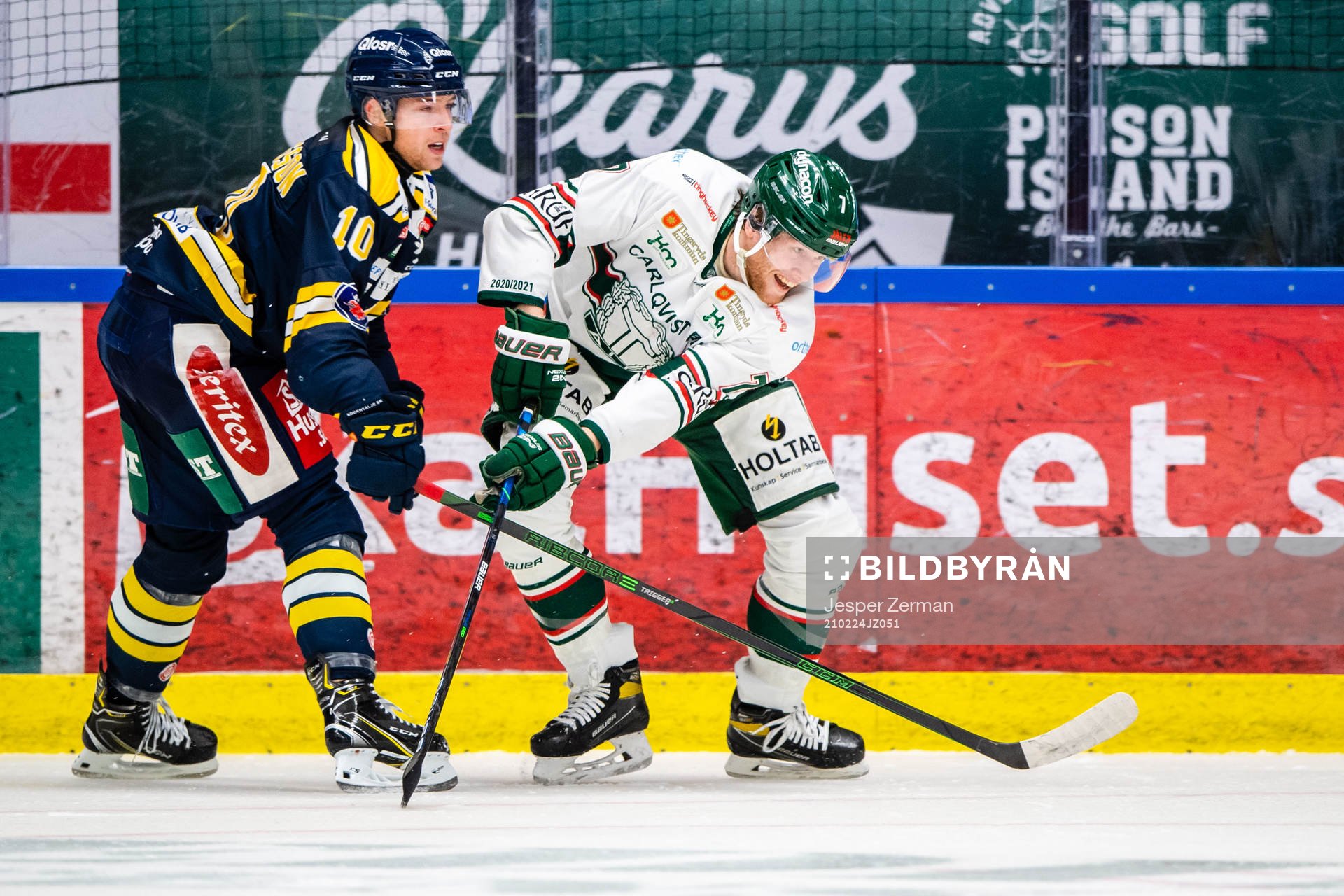 Södertäljes Marcus Davidsson och Tingsryds Ludvig Claesson
