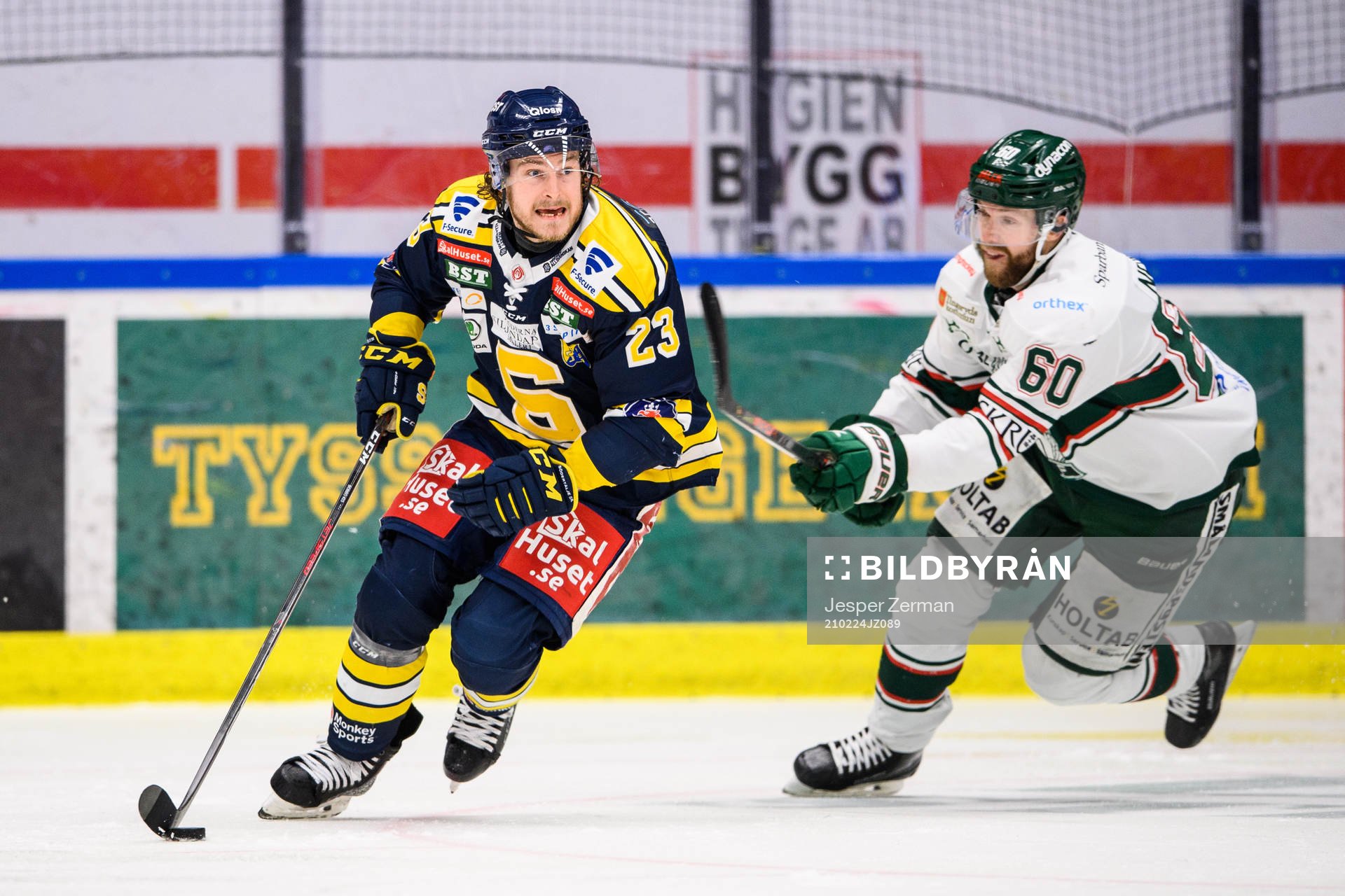 Södertäljes Bobbo Petersson och Tingsryds Joachim Nermark