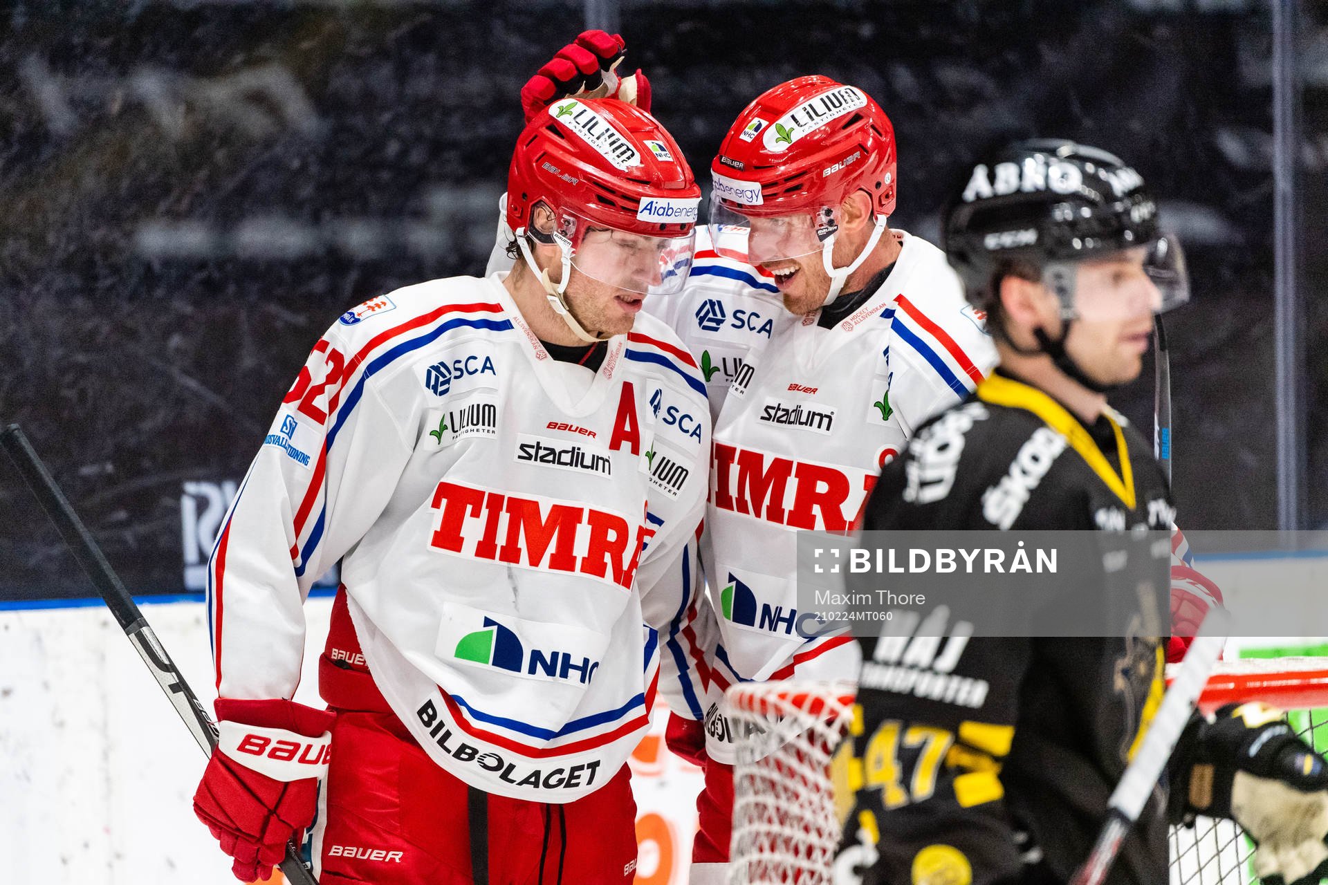 Timrås Christopher Liljewall och Patrick Wiercloch jublar