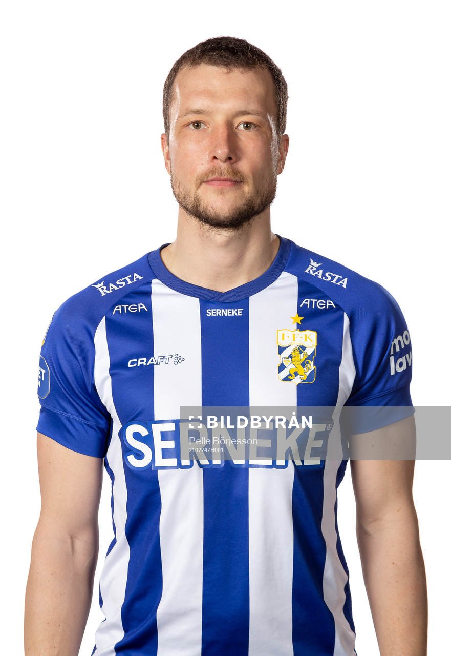 IFK Göteborgs Jakob Johansson poserar för ett porträtt den 24 februari 2021 i Göteborg.