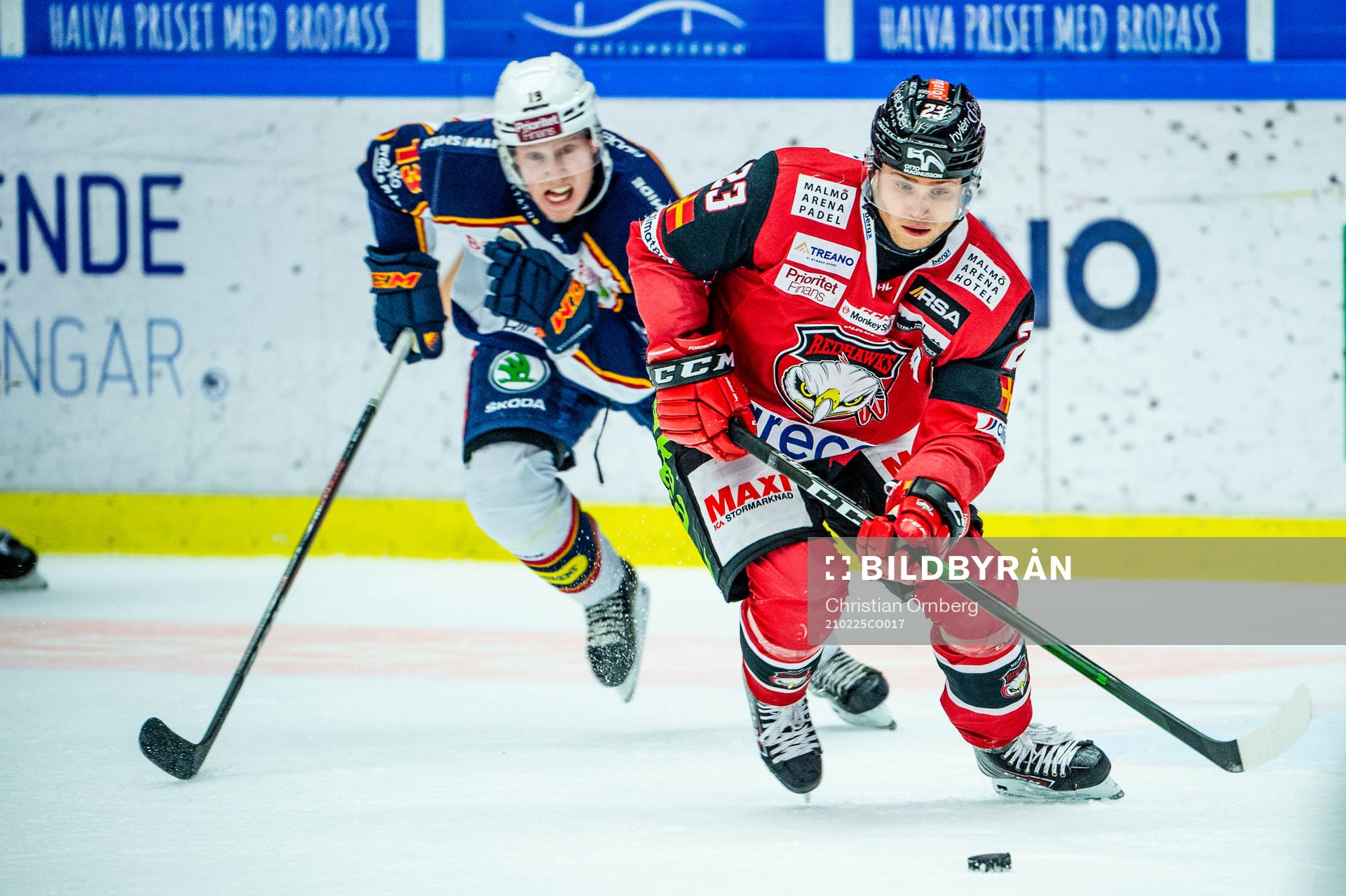 Malmö Redhawks Christoffer Forsberg mot Djurgårdens Kalle