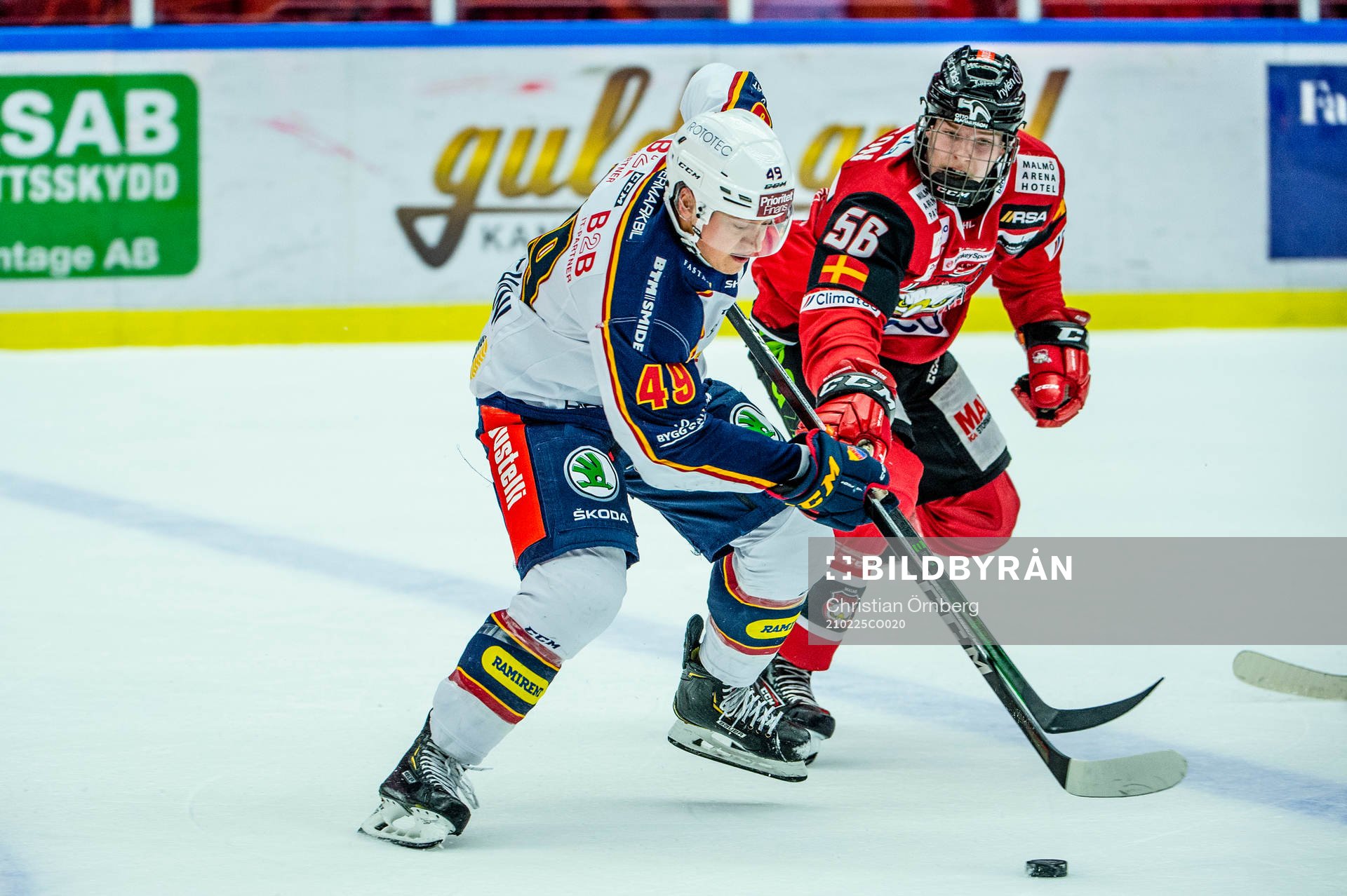 Djurgårdens Rhett Rakhshani mot Malmö Redhawks Anton