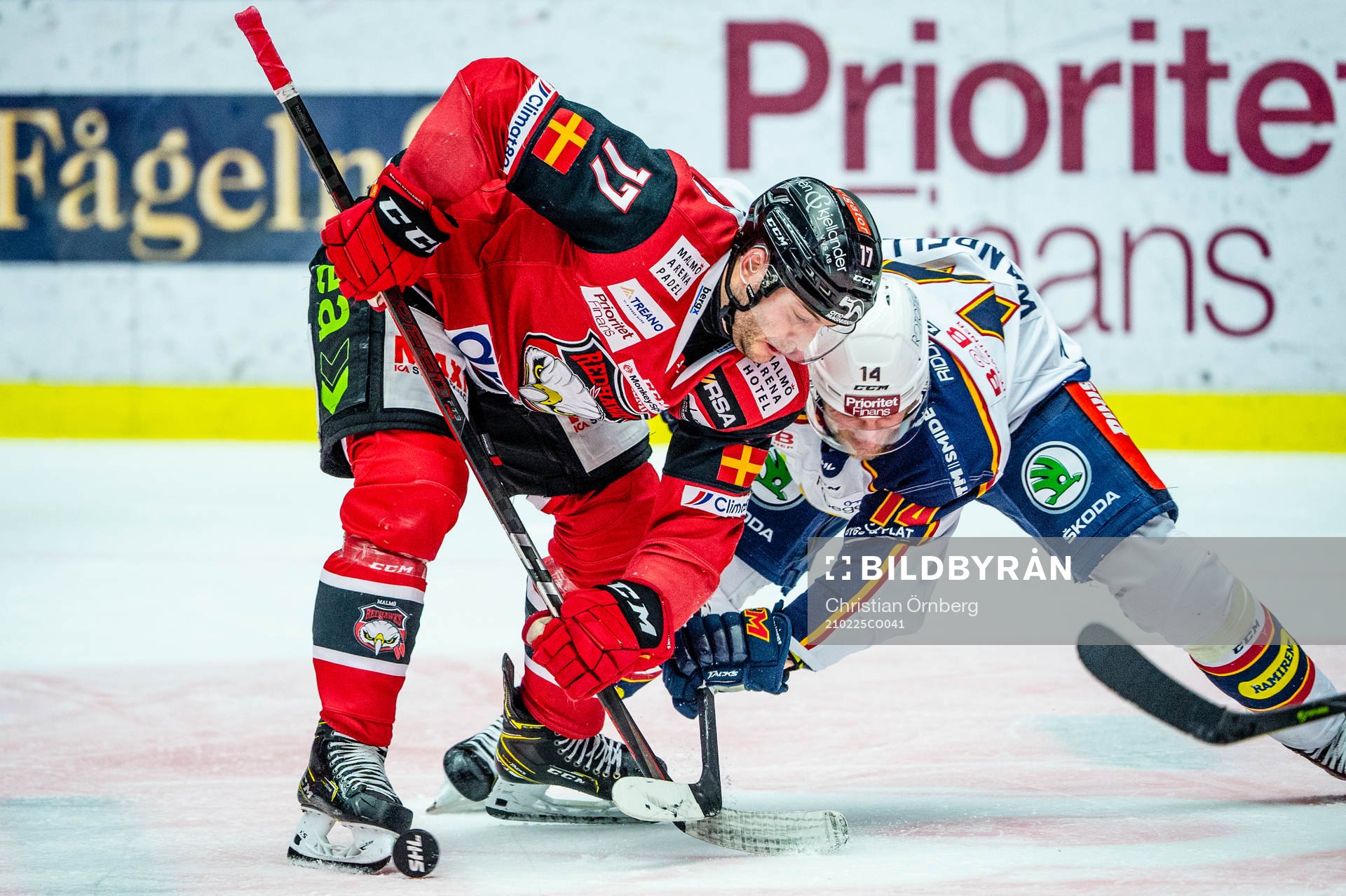Malmö Redhawks Pathrik Westerholm mot Djurgårdens Tom