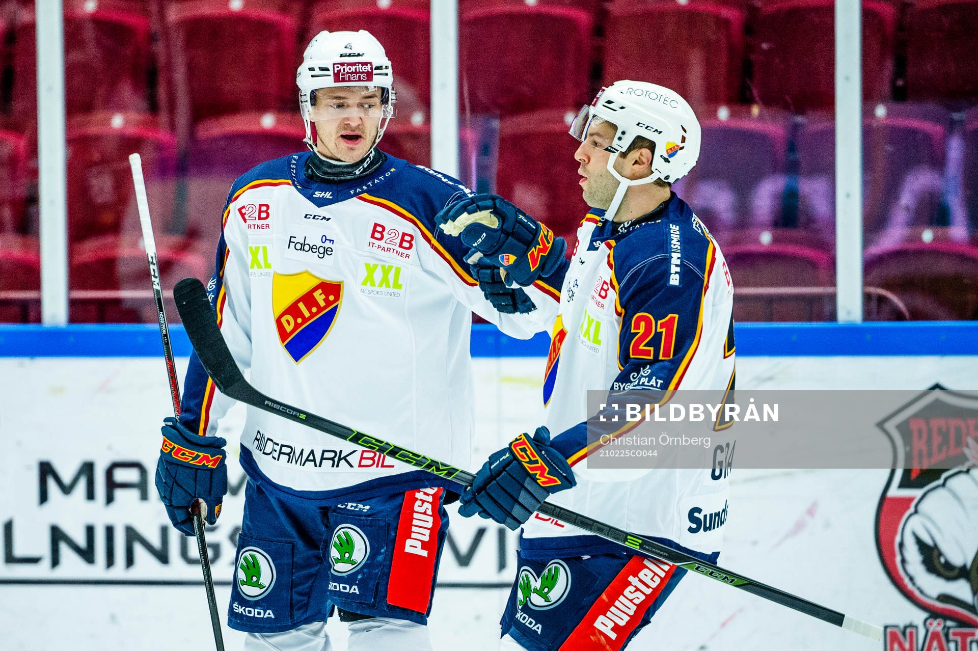 Djurgårdens Marcus Högström jublar