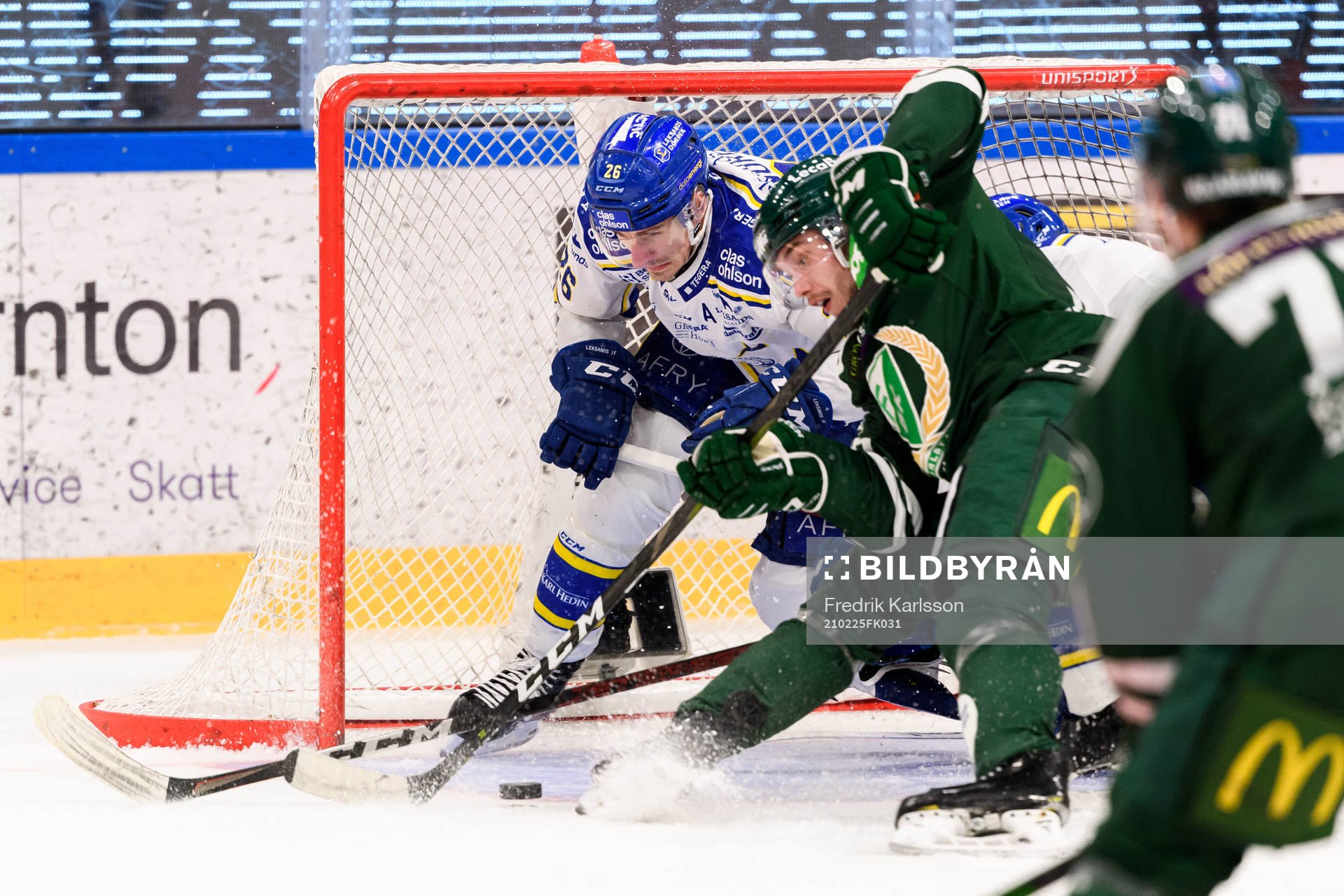 Leksands Patrik Norén och Färjestads Jakob Forsbacka