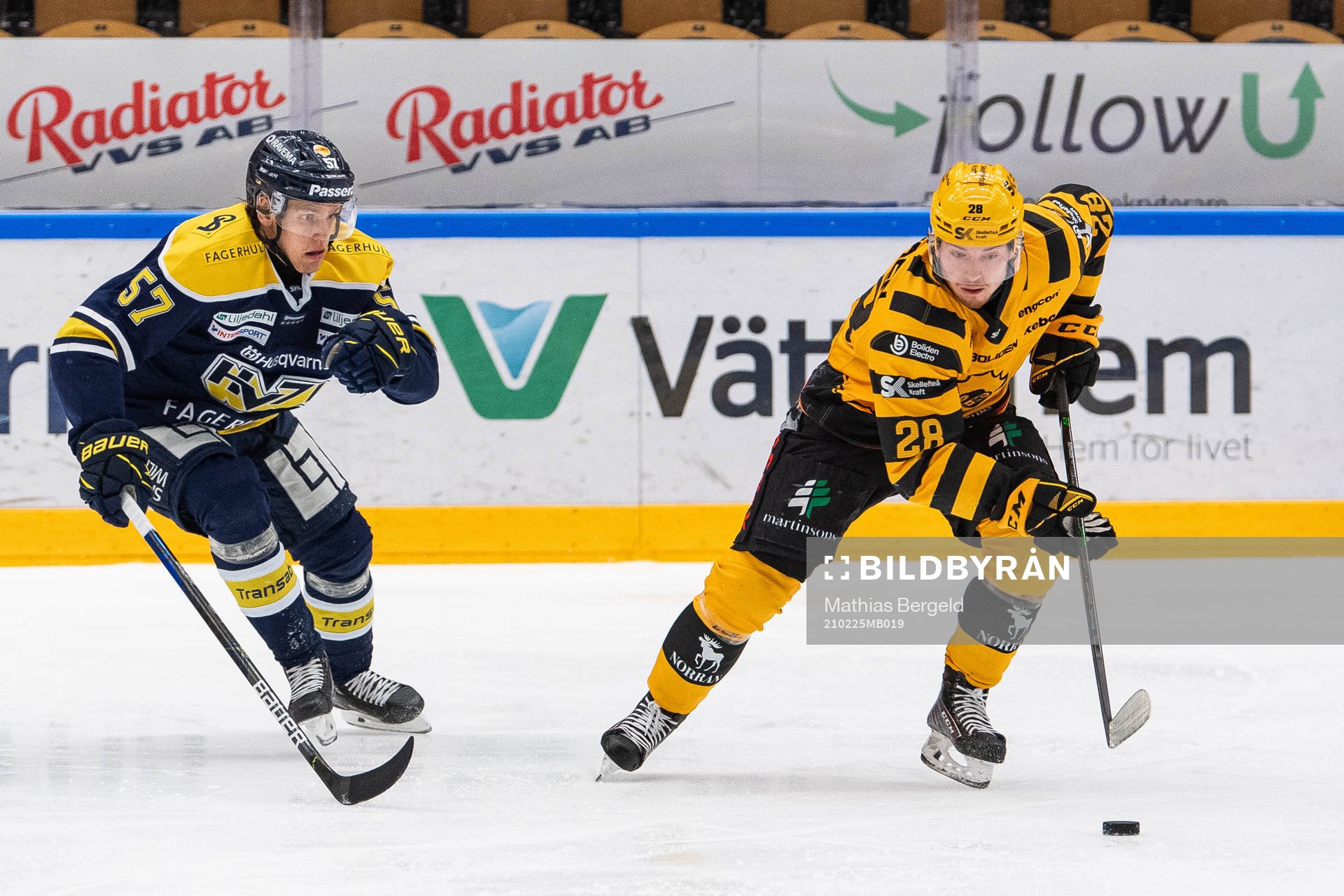 s Emil Johansson och Skellefteås Jesper Frödén