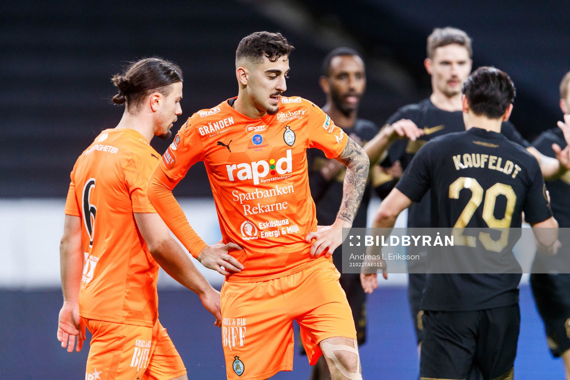 AFC Eskilstunas Abdulkarim Mammar Chaouche och Marwan Baze
