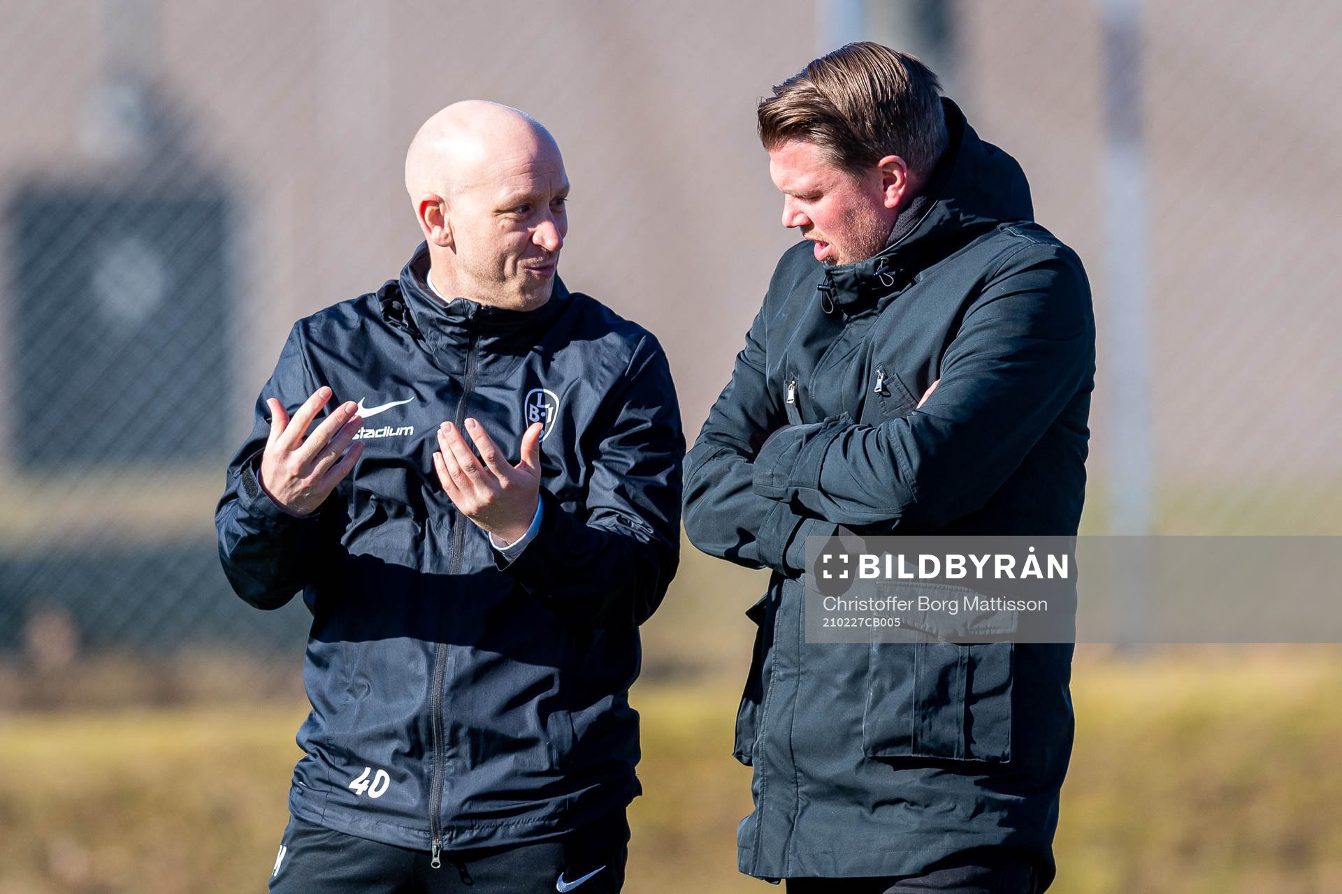 Landskronas tränare Billy Magnusson och Mjällbys