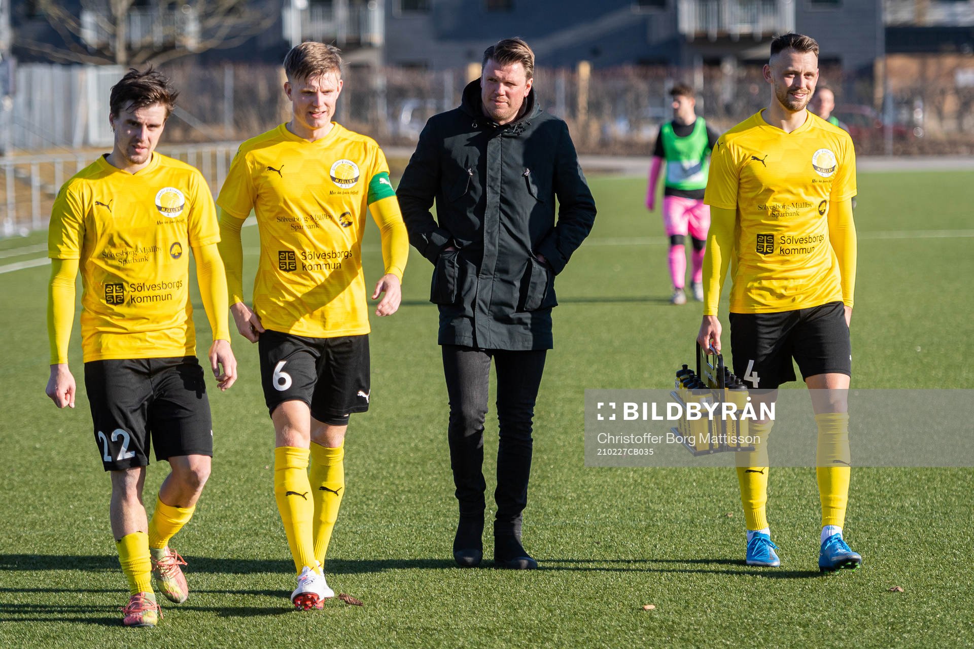 Mjällbys Jesper Gustavsson, Eric Björkander, Christian